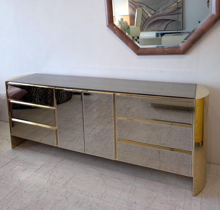 slim fit dress slacks Gold & Cream Lacquer Vanity Dresser and Mirror main image 0