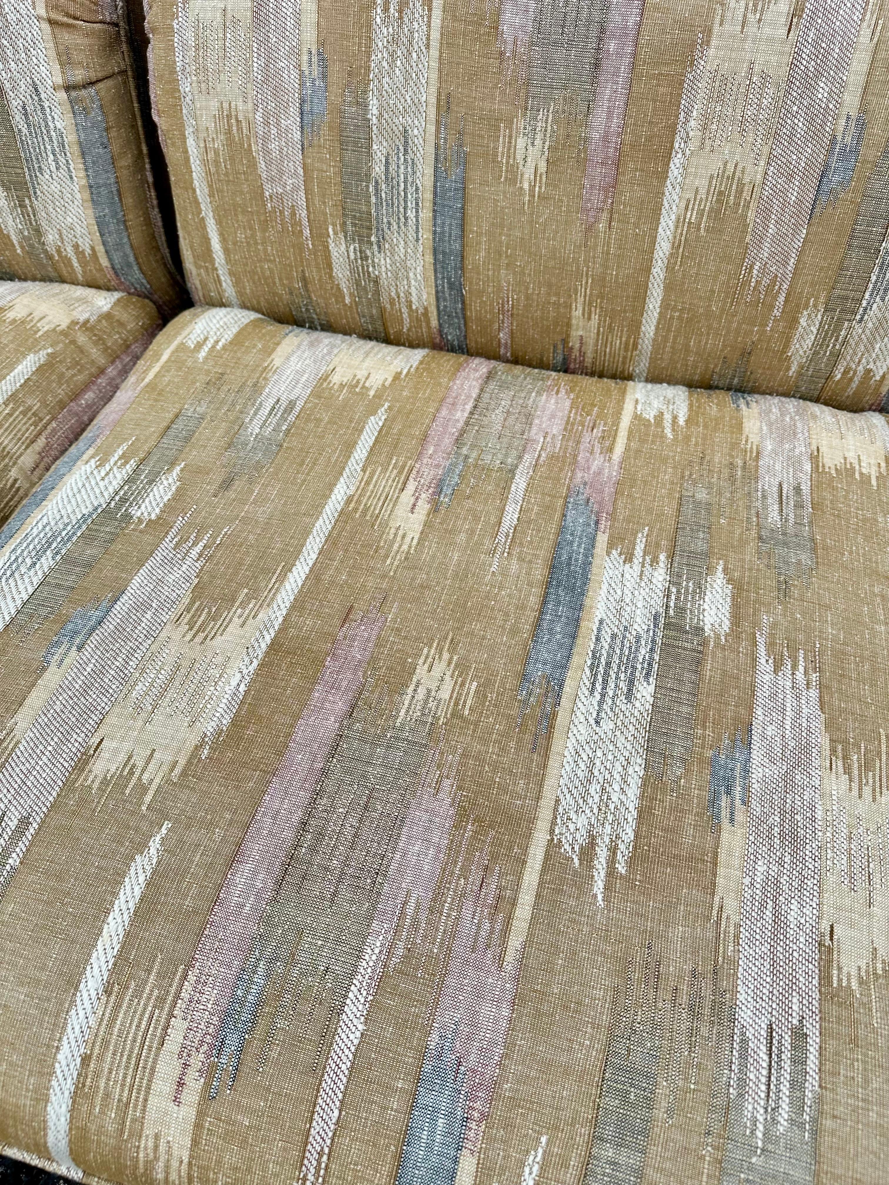 Fabric Vintage Postmodern Modular Sectional Sofa