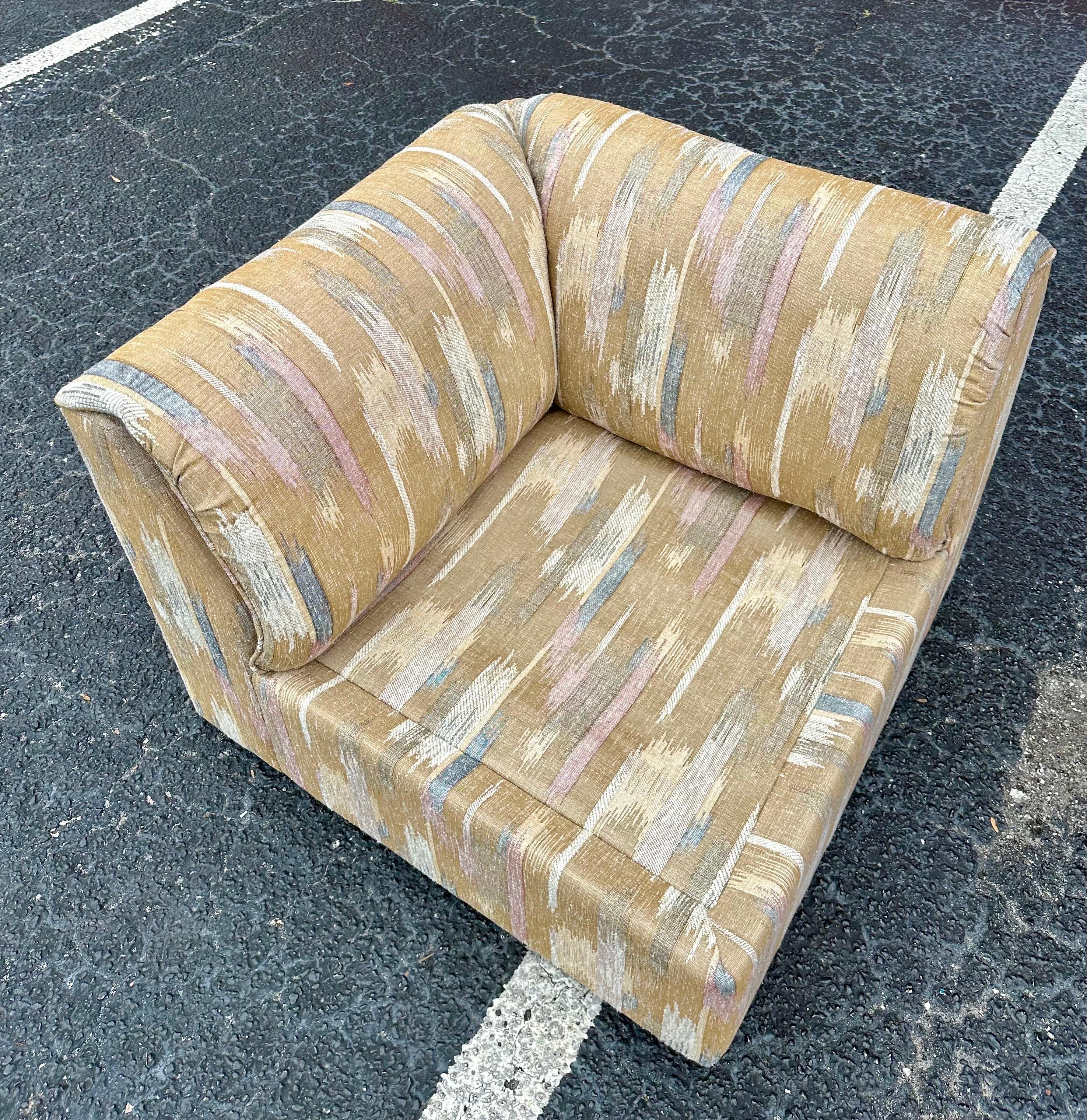 Vintage Postmodern Modular Sectional Sofa 2