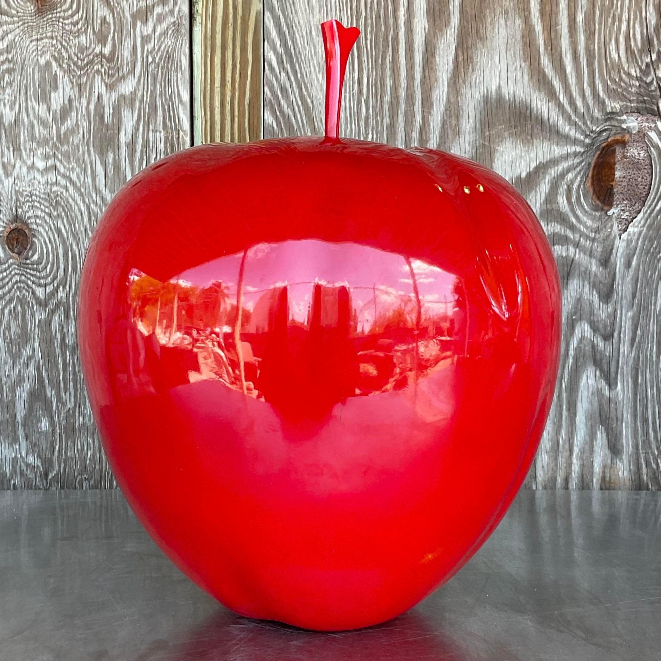 Monumentaler Apfel im Vintage-Stil der Postmoderne im Zustand „Gut“ im Angebot in west palm beach, FL