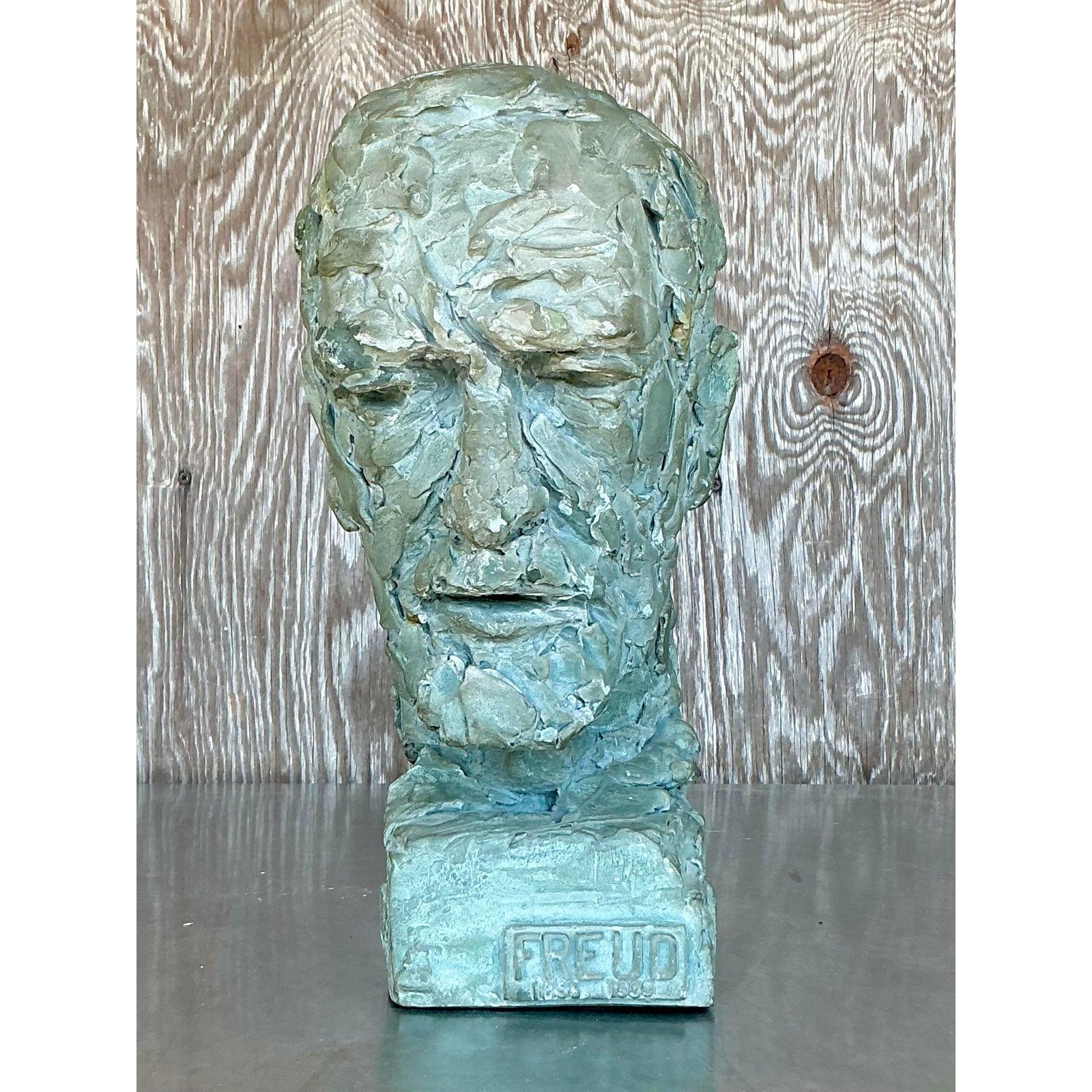Busto in gesso postmoderno vintage di Freud in vendita 2