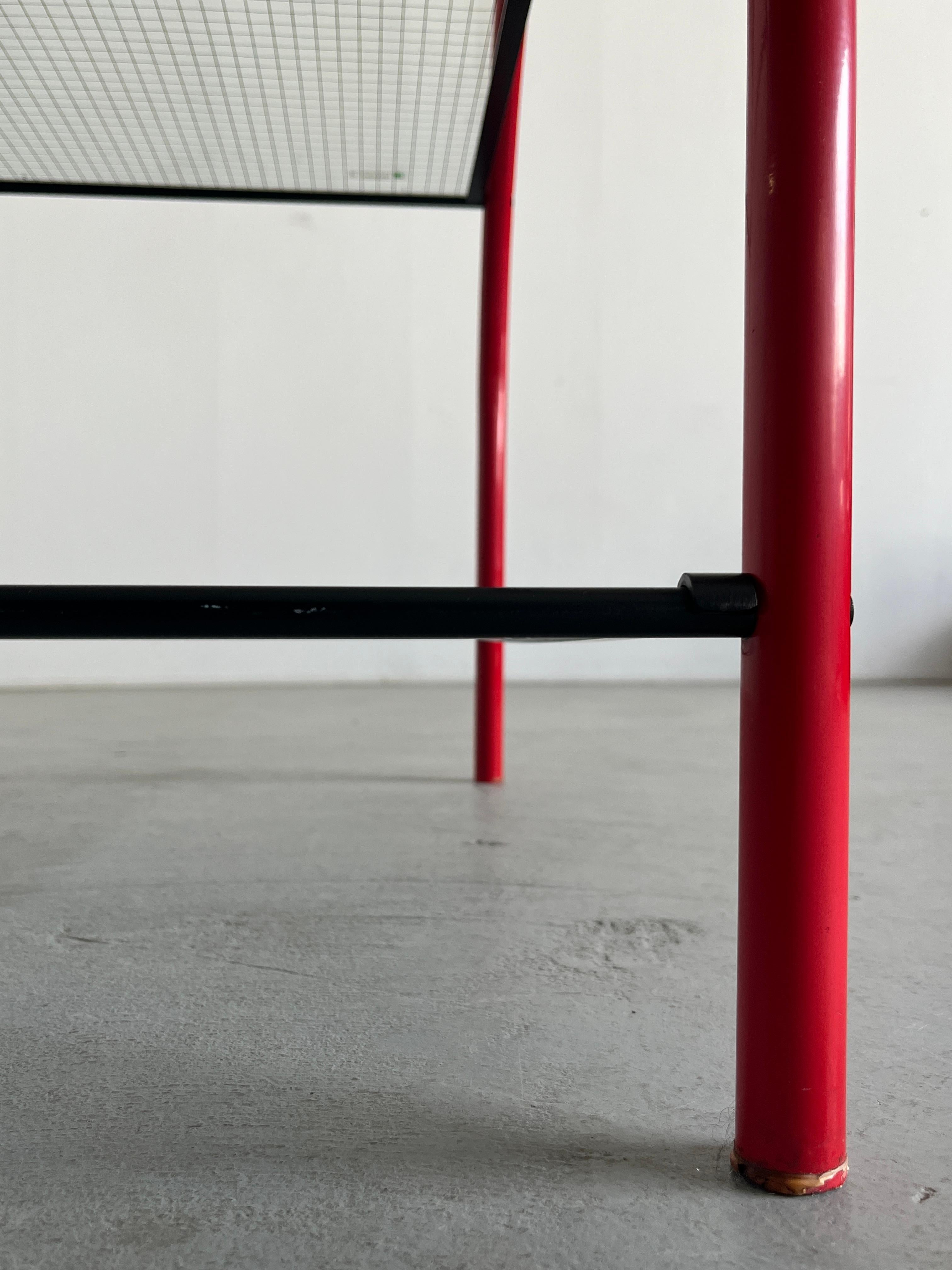 Metal Vintage Postmodern ‘Pomo’ Side Table by Anna Anselmi for Bieffeplast, 80s Italy For Sale