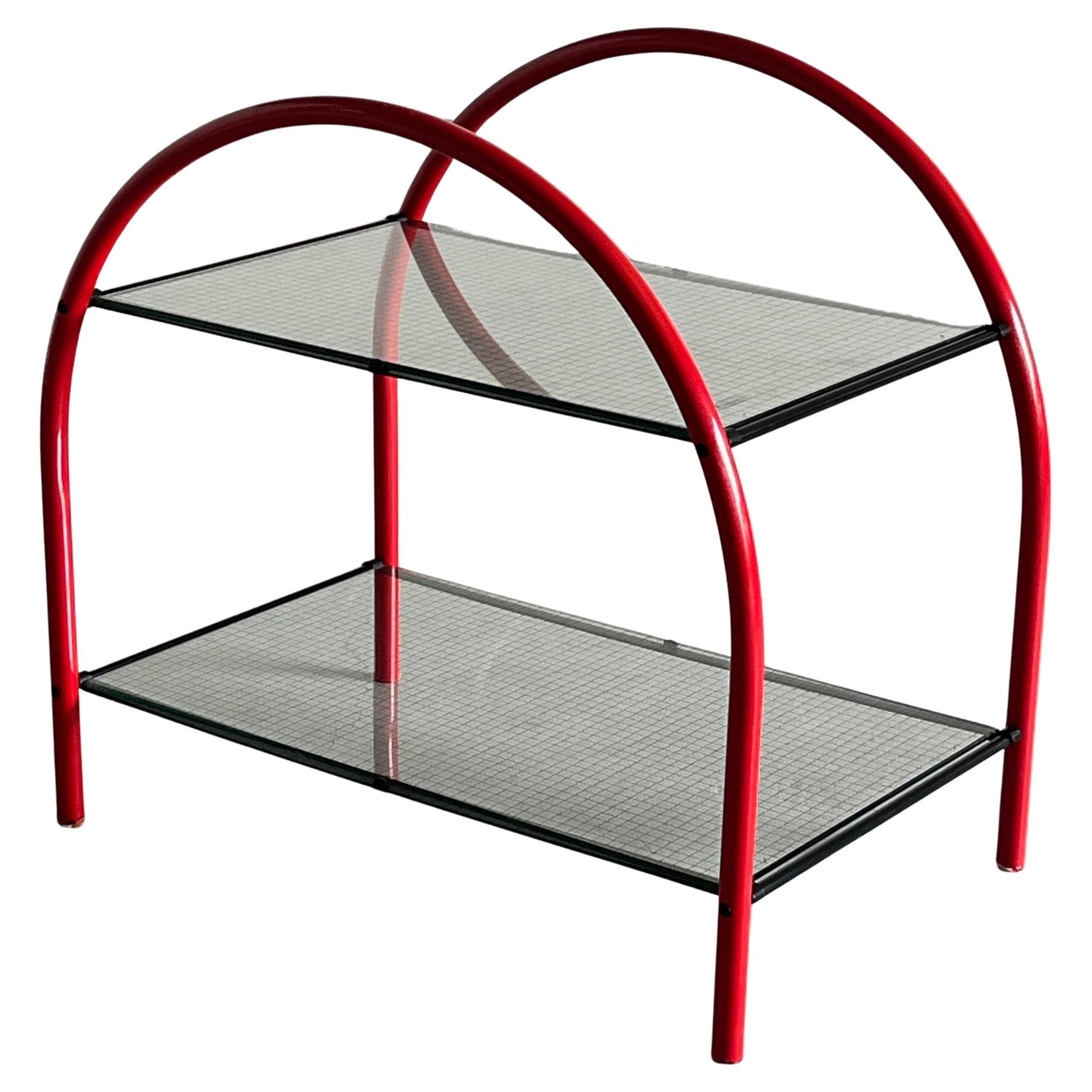 Vintage Postmodern ‘Pomo’ Side Table by Anna Anselmi for Bieffeplast, 80s Italy For Sale