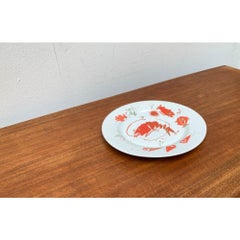 Vintage Postmodern Porcelain Plate with Subvention Decor by René Fehr, 1990s