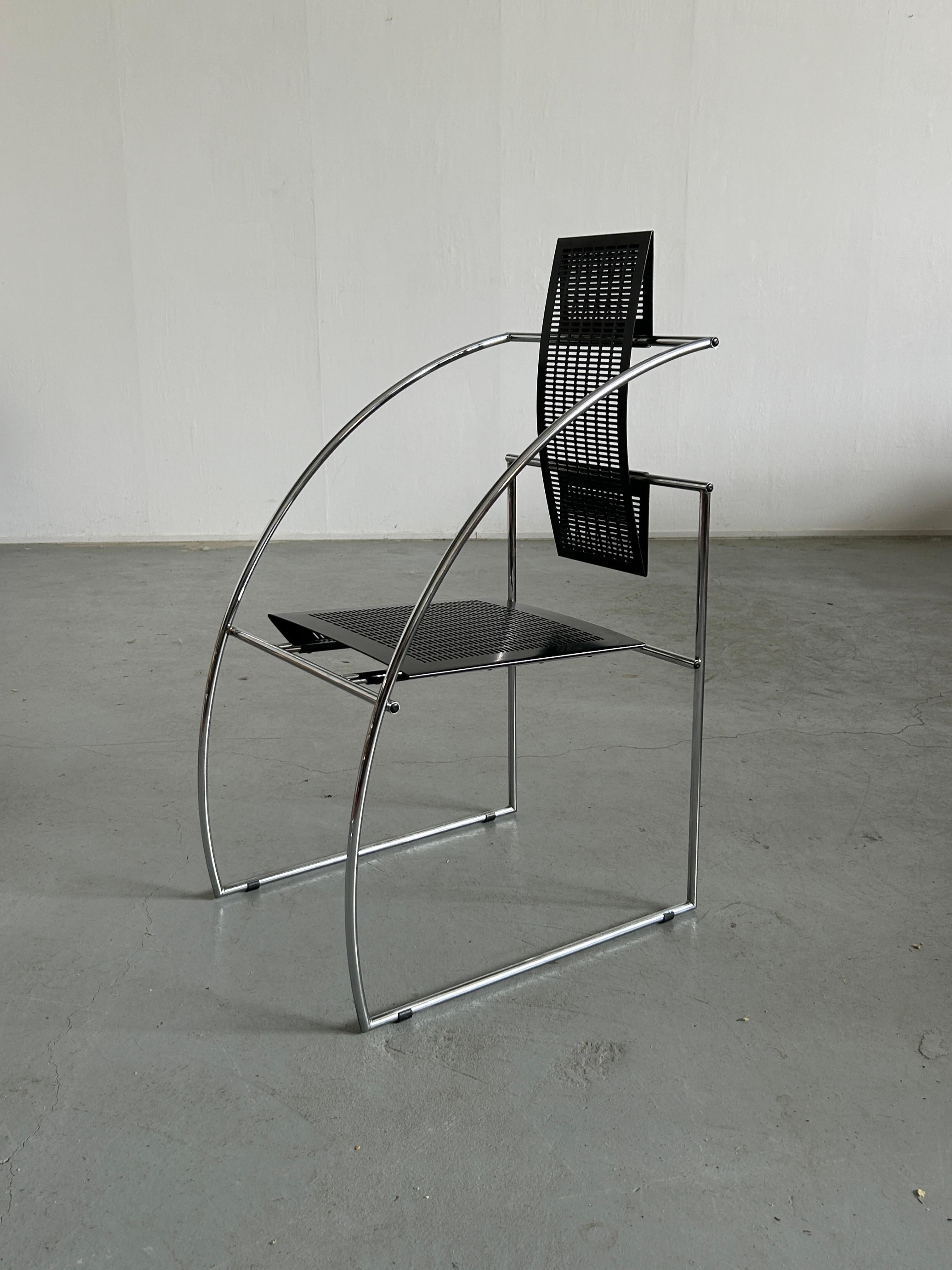 Vintage Postmodern 'Quinta' Armchair by Mario Botta for Alias, 1980s Italy 6