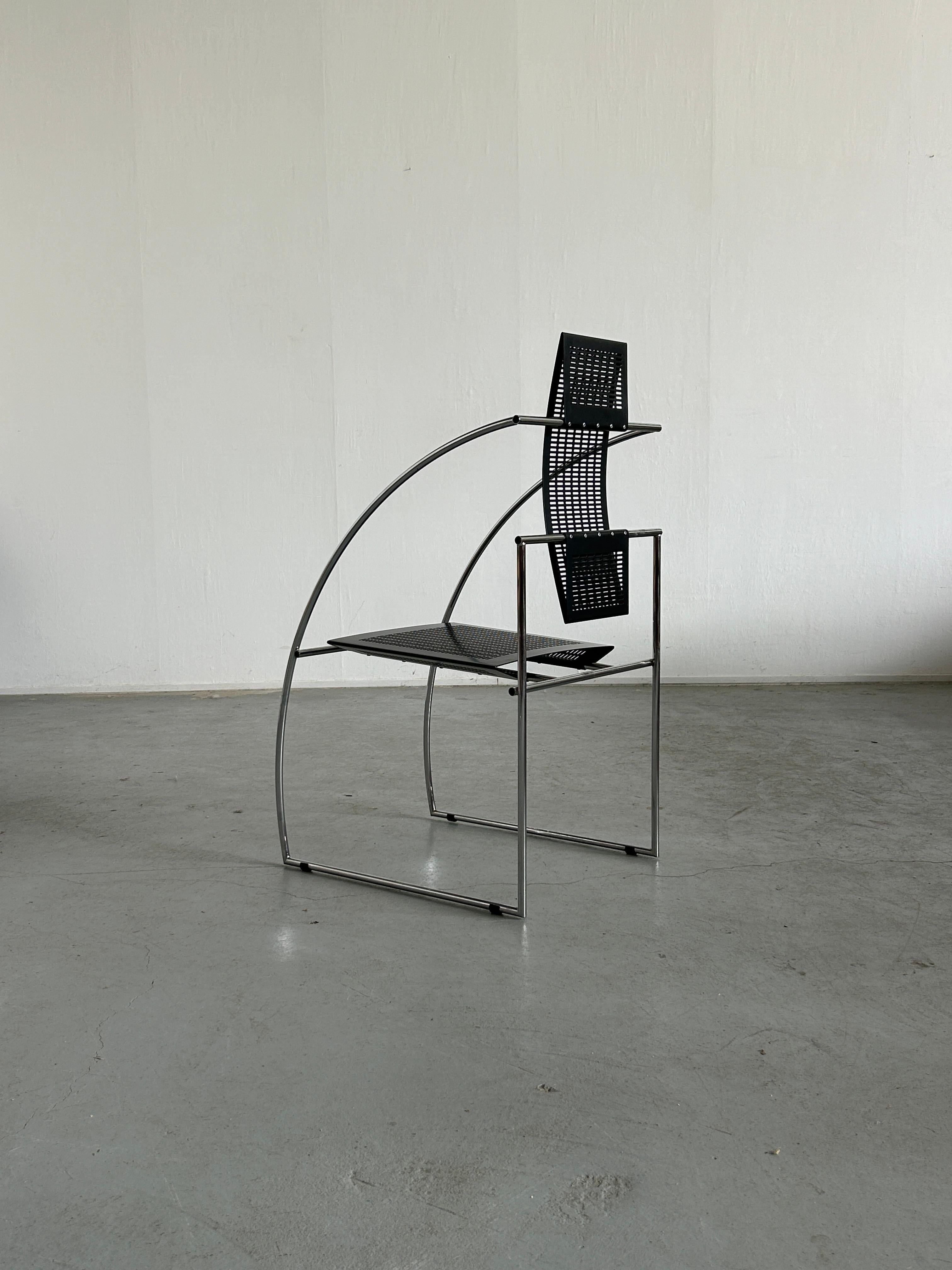 Post-Modern Vintage Postmodern 'Quinta' Armchair by Mario Botta for Alias, 1980s Italy