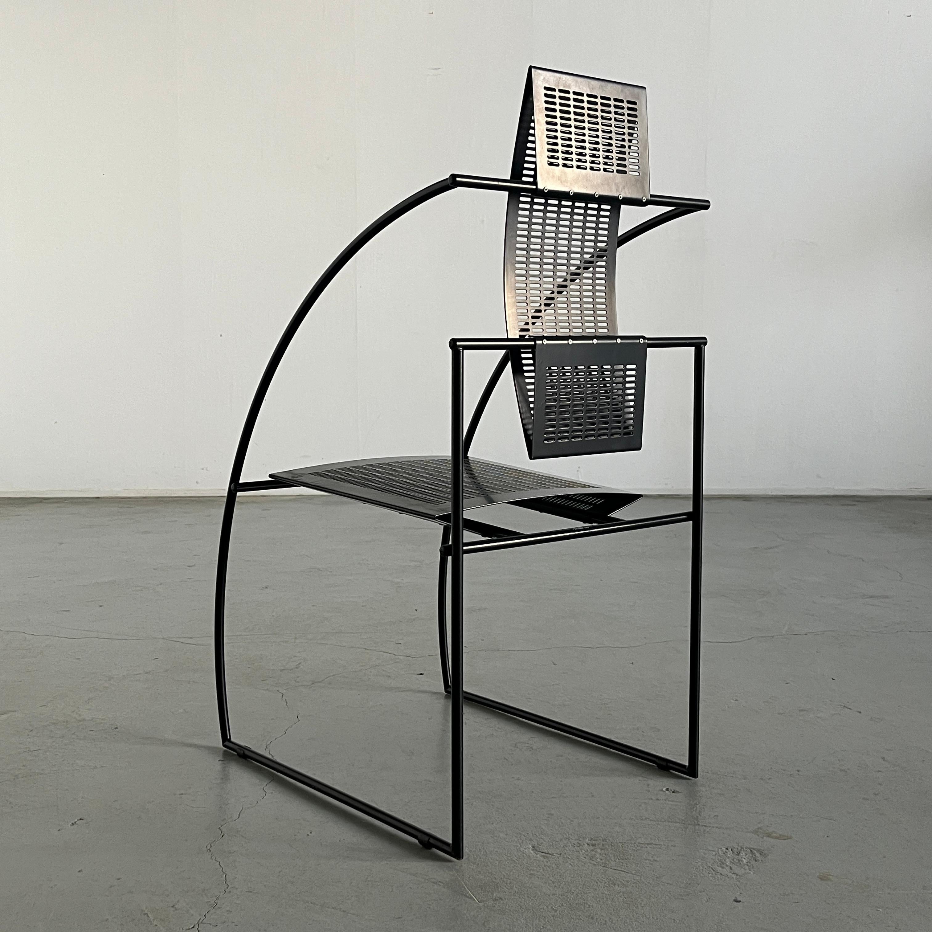 Post-Modern Vintage Postmodern 'Quinta' Armchair by Mario Botta for Alias, 1980s Italy