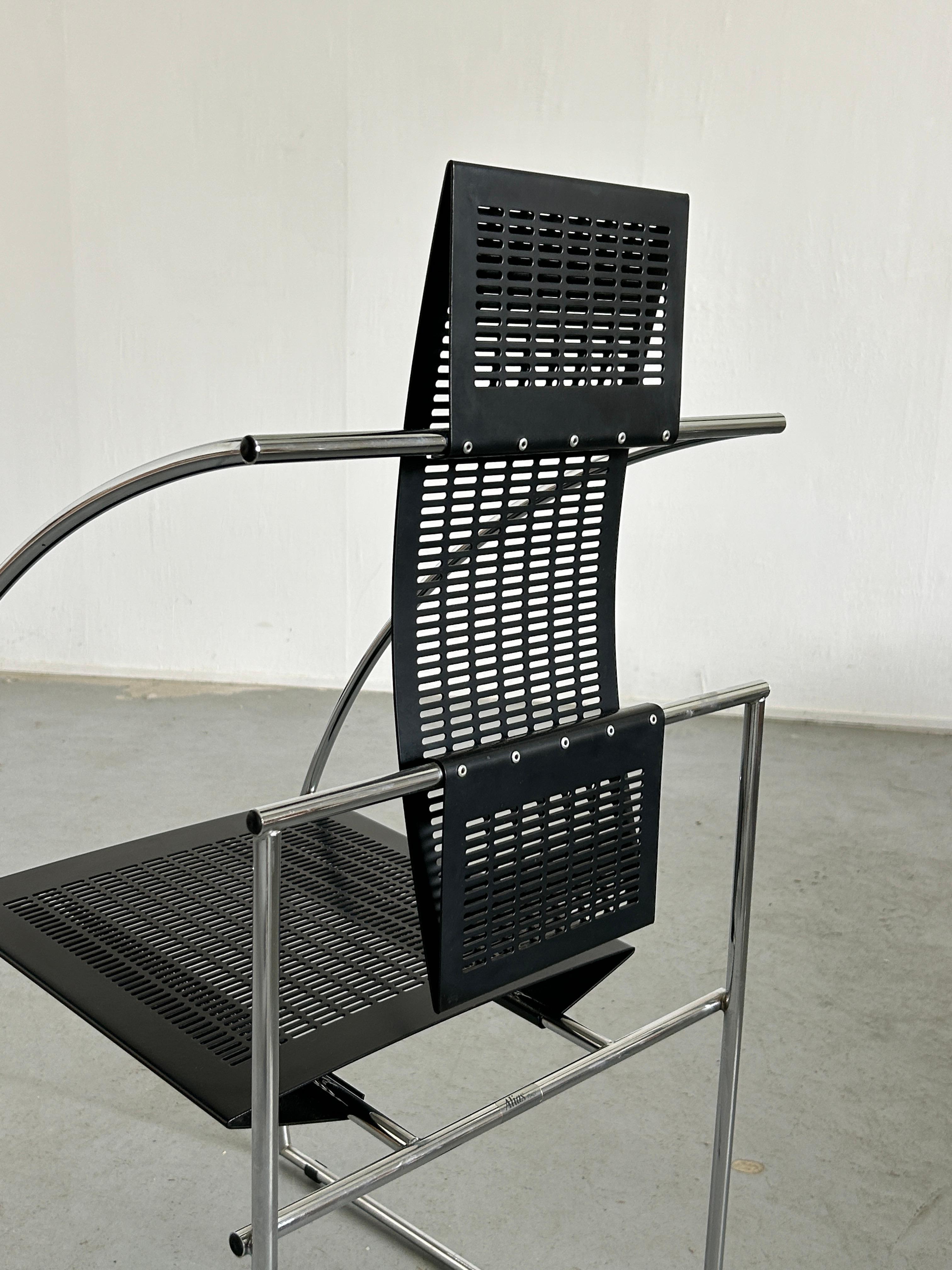 Italian Vintage Postmodern 'Quinta' Armchair by Mario Botta for Alias, 1980s Italy