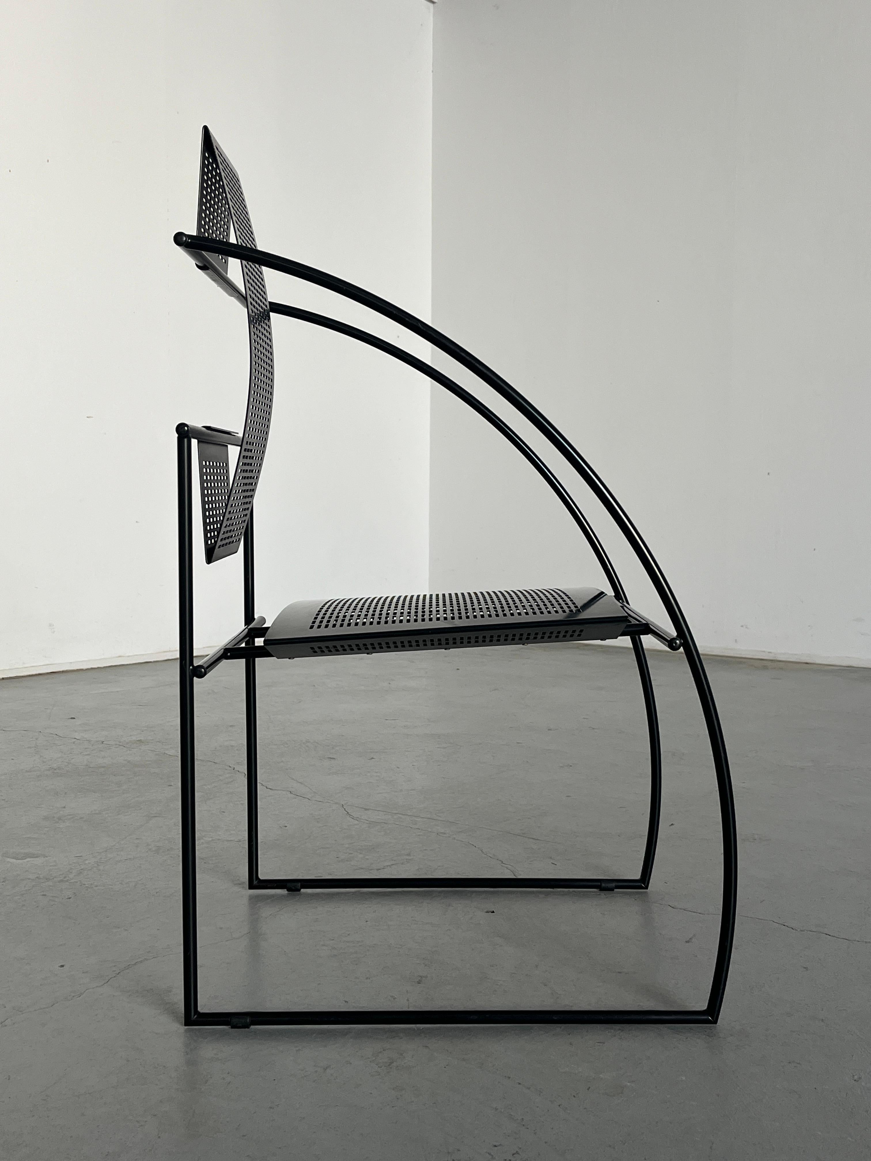 Vintage Postmodern 'Quinta' Armchair by Mario Botta for Alias, 1980s Italy In Good Condition In Zagreb, HR