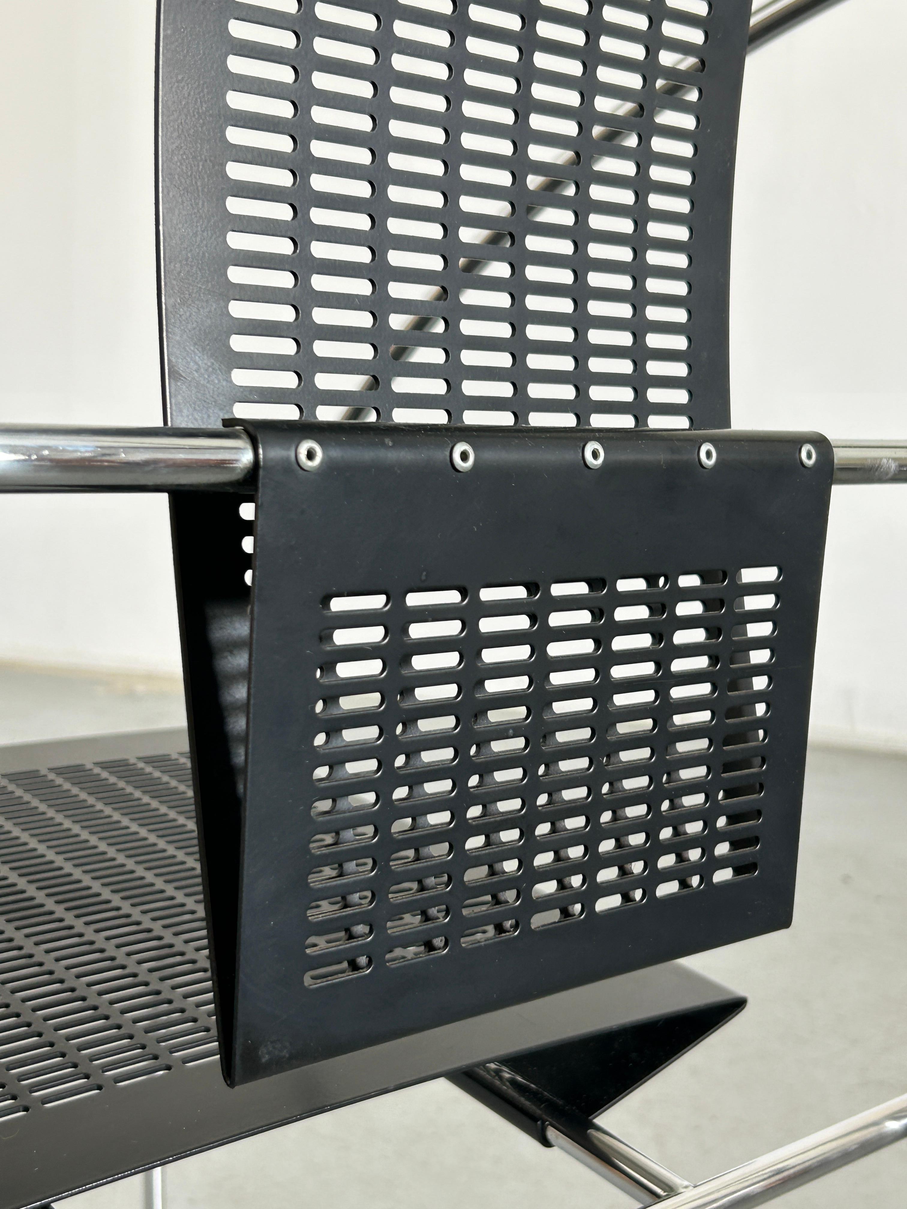 Late 20th Century Vintage Postmodern 'Quinta' Armchair by Mario Botta for Alias, 1980s Italy