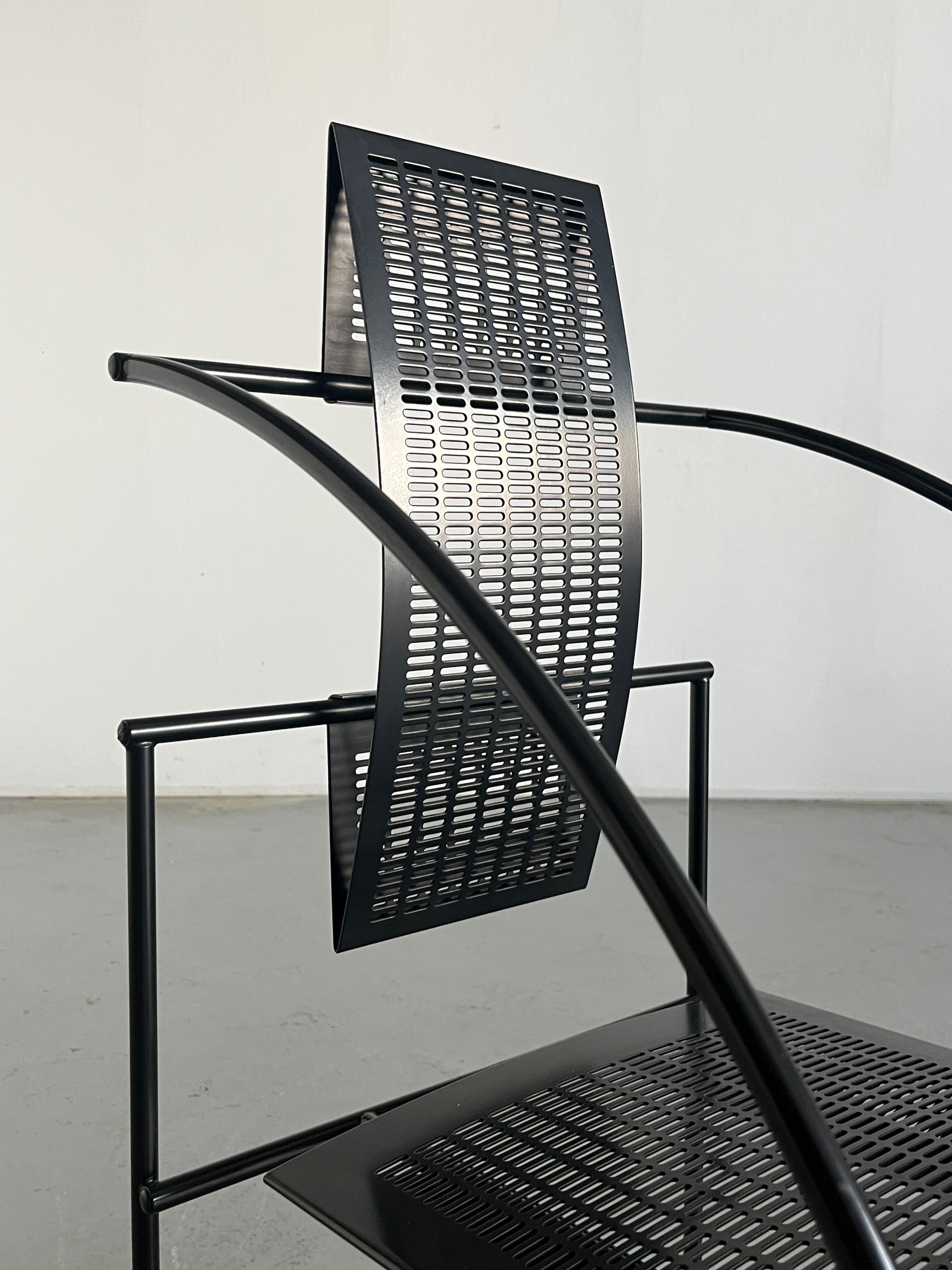 Late 20th Century Vintage Postmodern 'Quinta' Armchair by Mario Botta for Alias, 1980s Italy