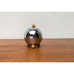 Vintage Postmodern Stainless Steel Sugar Pot Duet from Bella Ronde Series, 1980s