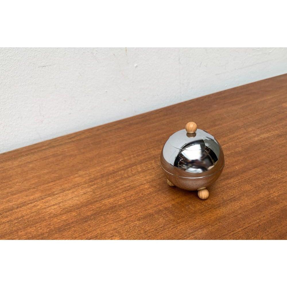 Postmoderner Zuckertopf aus Edelstahl aus der Bella Ronde-Serie, 1980er Jahre im Angebot 2