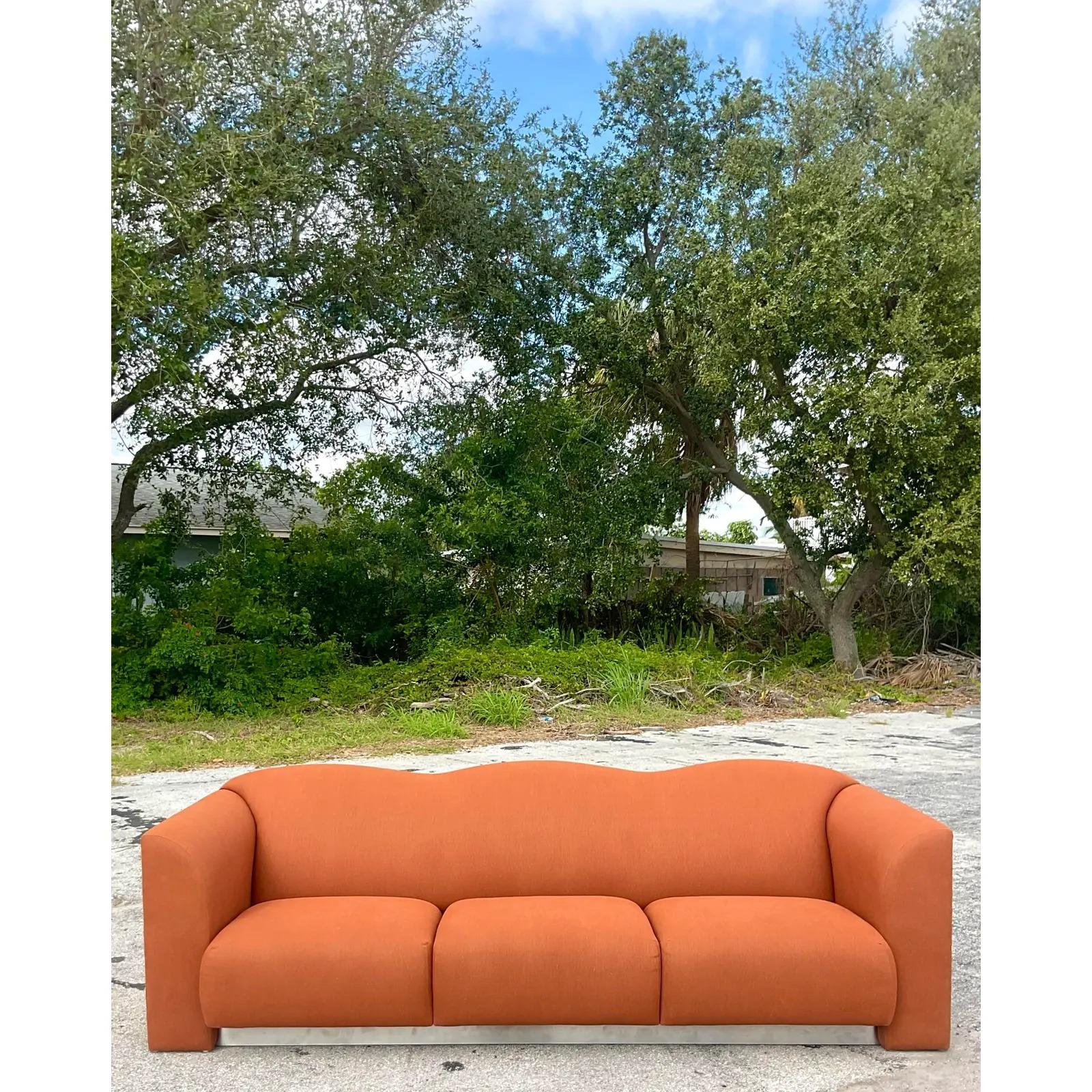 Vintage Postmodern Stanley Jay Friedman “El Morocco” Squiggle Sofa 3