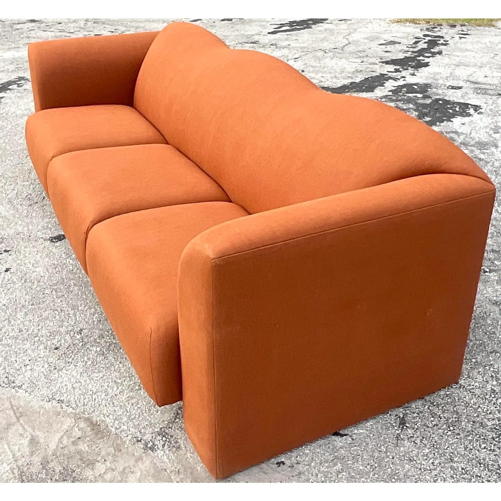 Late 20th Century Vintage Postmodern Stanley Jay Friedman “El Morocco” Squiggle Sofa