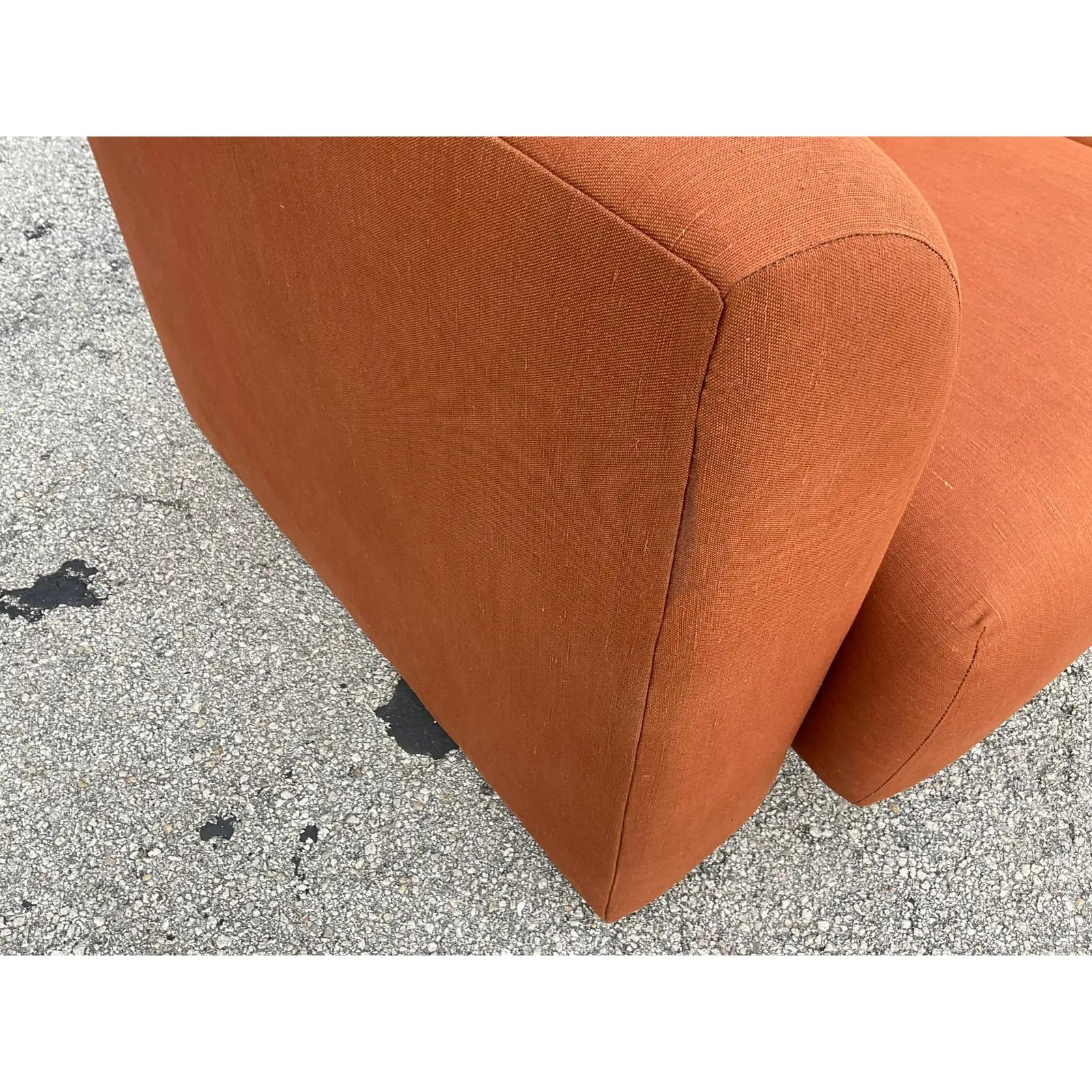 Vintage Postmodern Stanley Jay Friedman “El Morocco” Squiggle Sofa 1