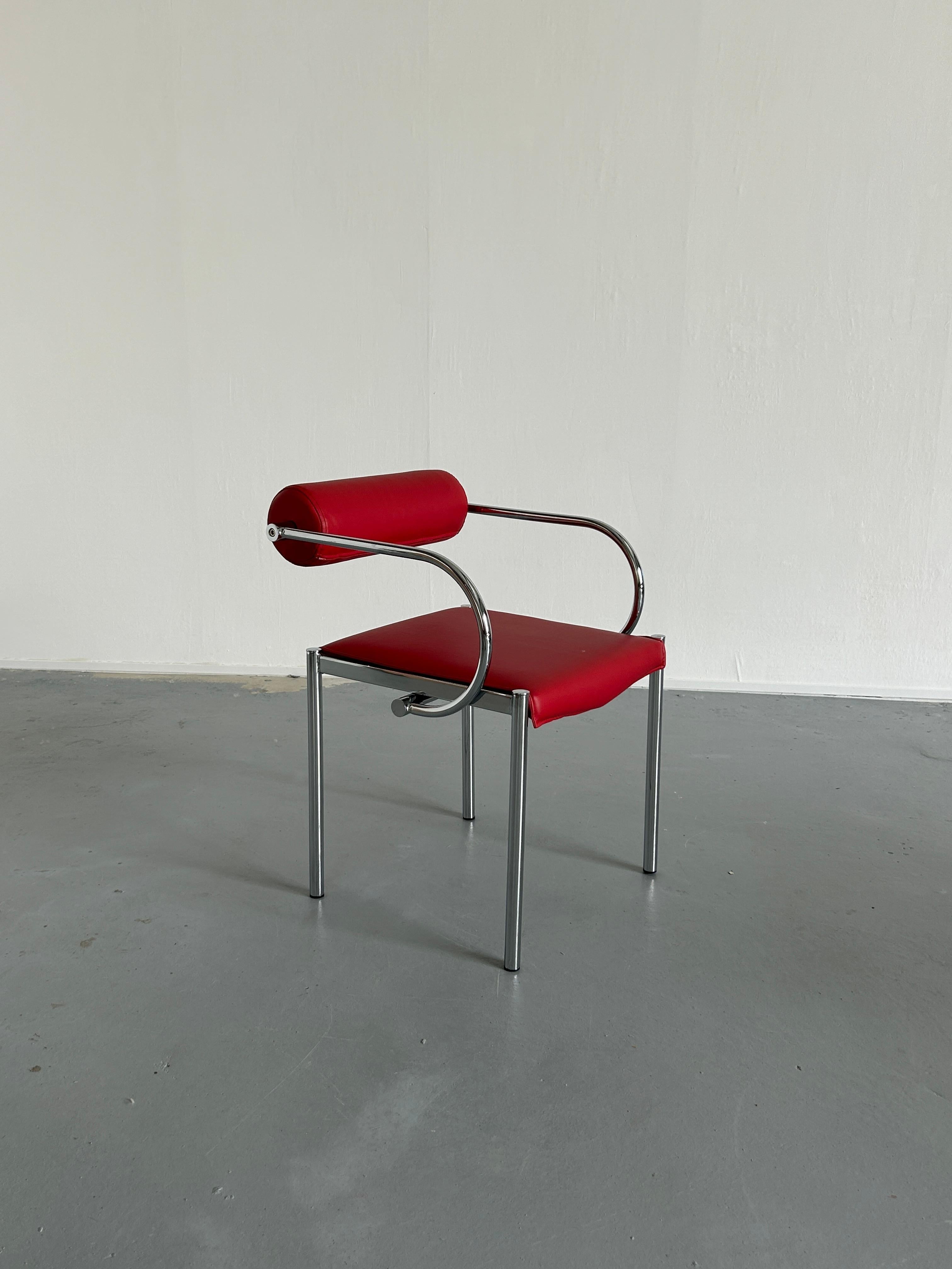 Late 20th Century Vintage Postmodern Tubular Chairs in the style of Arcadia Chairs by Paolo Piva