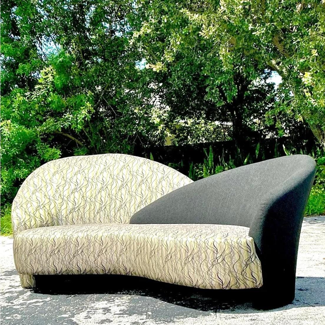 Canapé Biomorphe Vintage Postmoderne Weiman Preview en vente 2