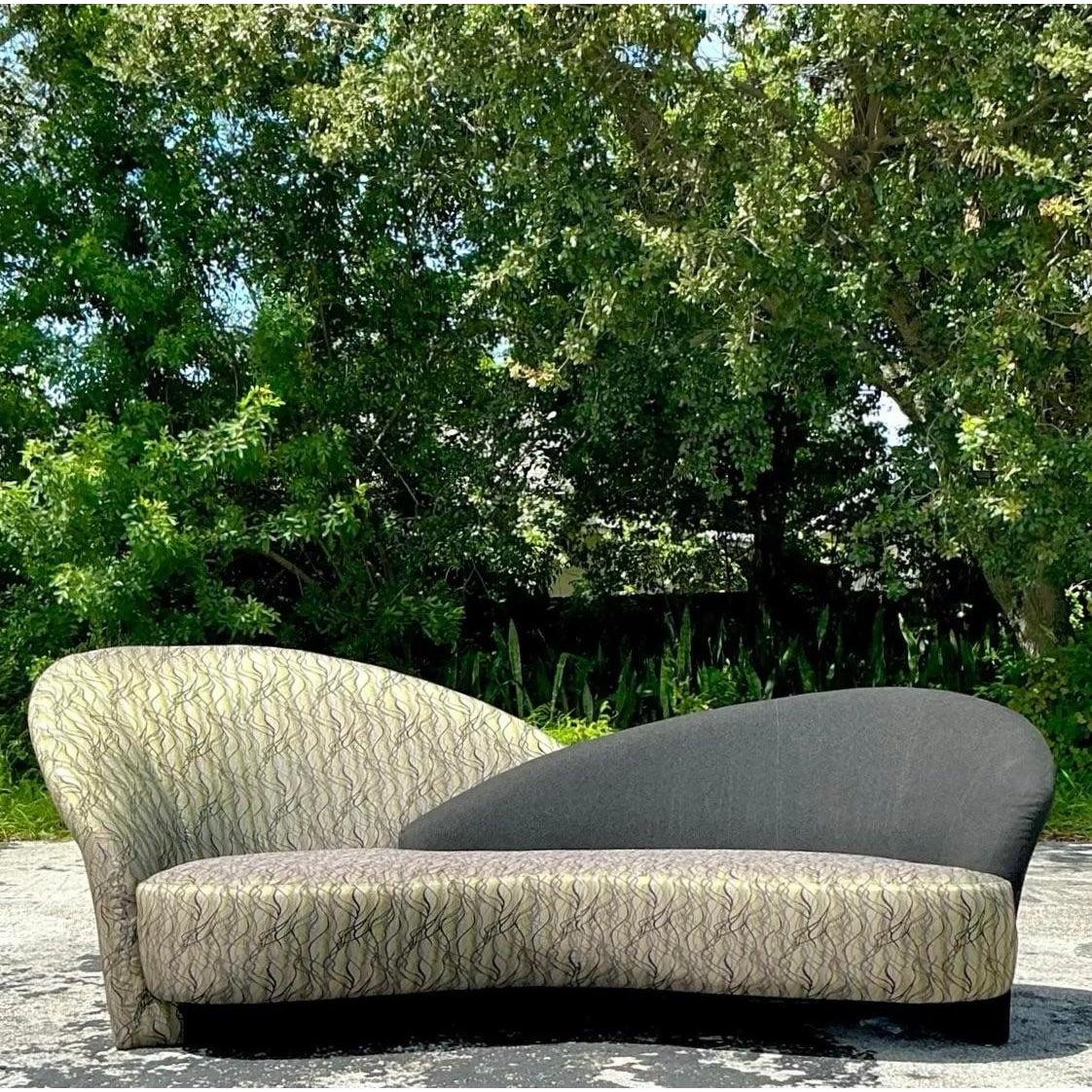 Canapé Biomorphe Vintage Postmoderne Weiman Preview en vente 3