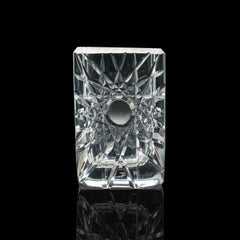 Vintage By, Vaso da fiori in vetro tagliato, svedese, Edenfalk, Skruf, Circa 1970