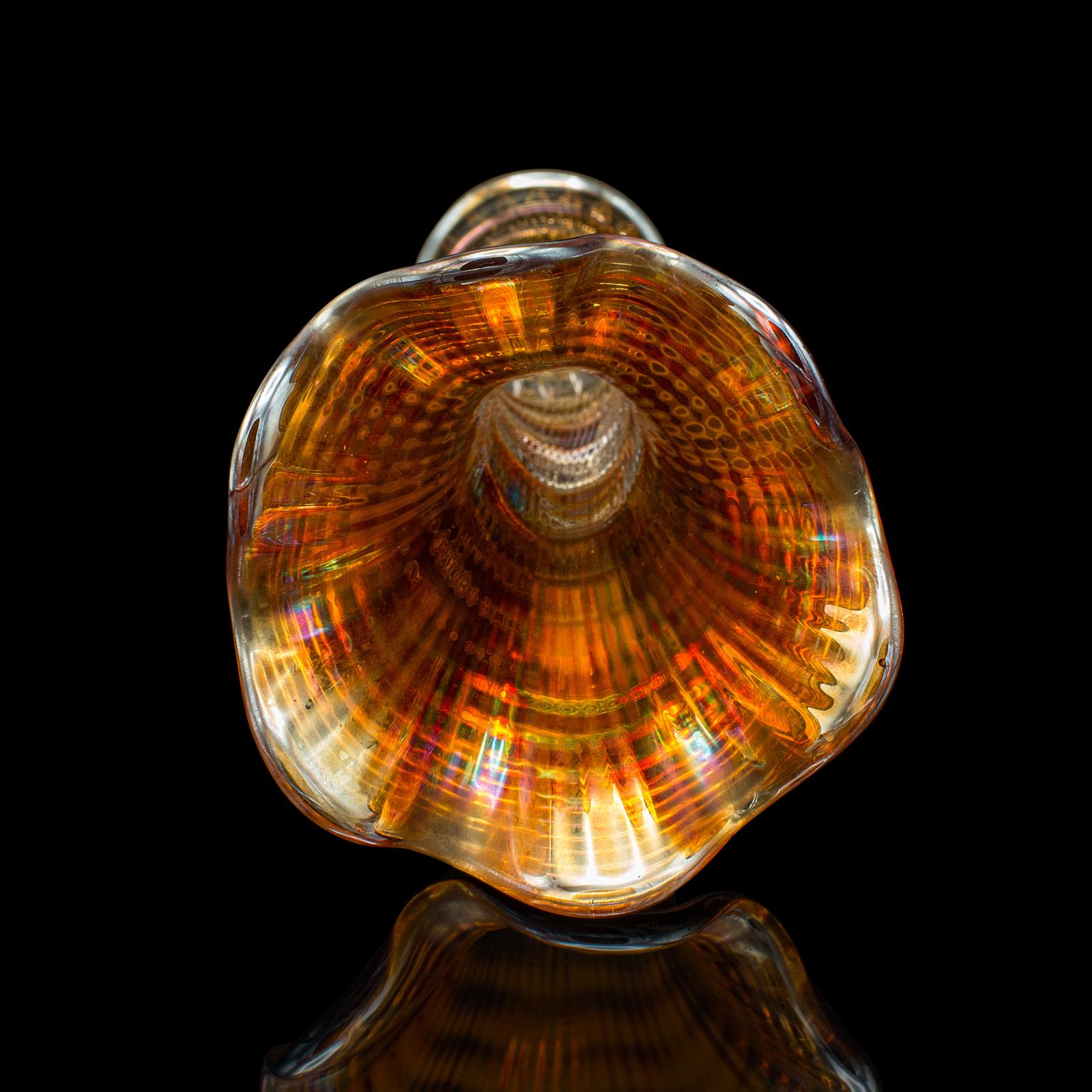 Vintage Posy-Vase, englisch, Lüsterglas, Blumenärmel, Art déco, um 1930 im Angebot 4