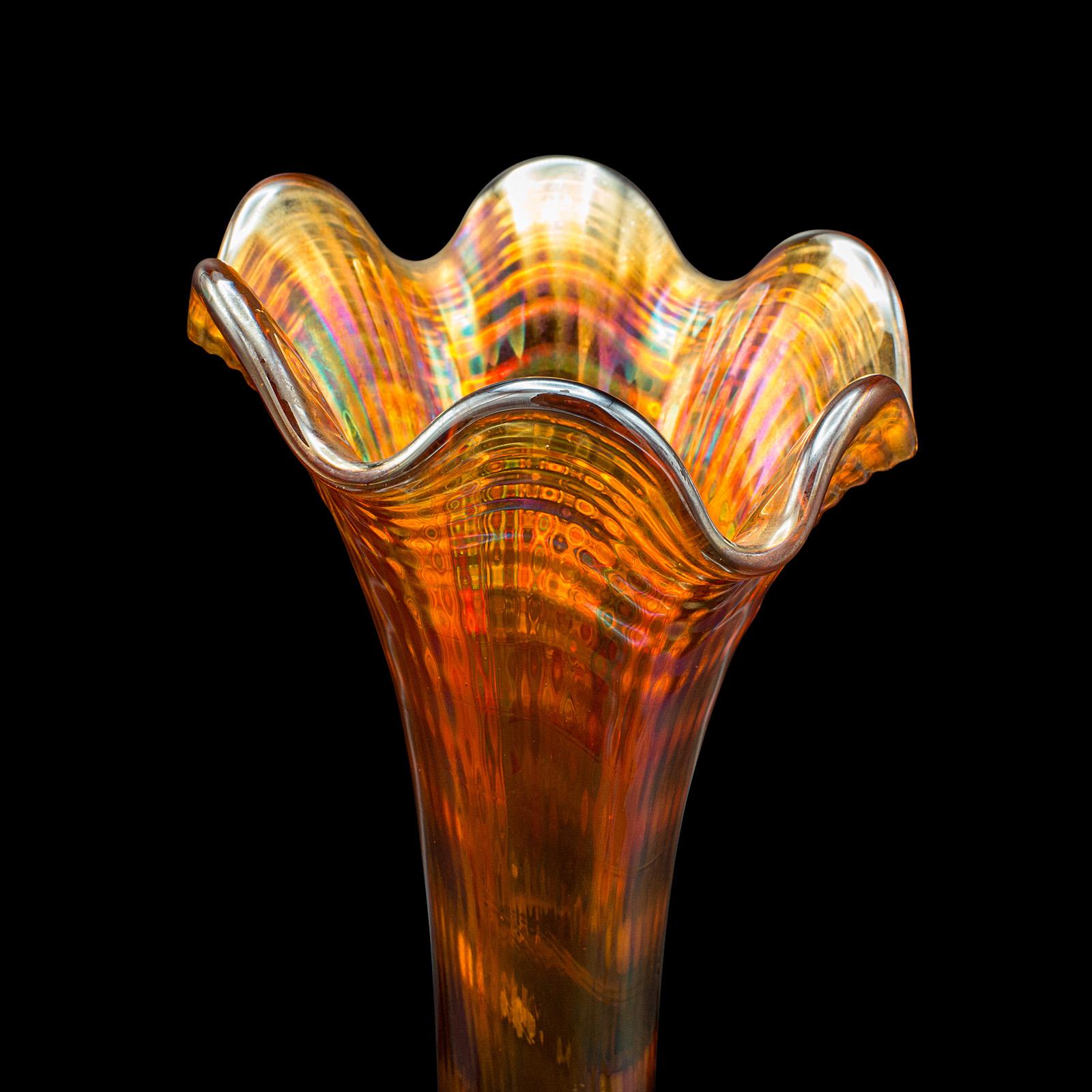 Vintage Posy Vase, English, Lustre Glass, Flower Sleeve, Art Deco, Circa 1930 For Sale 2