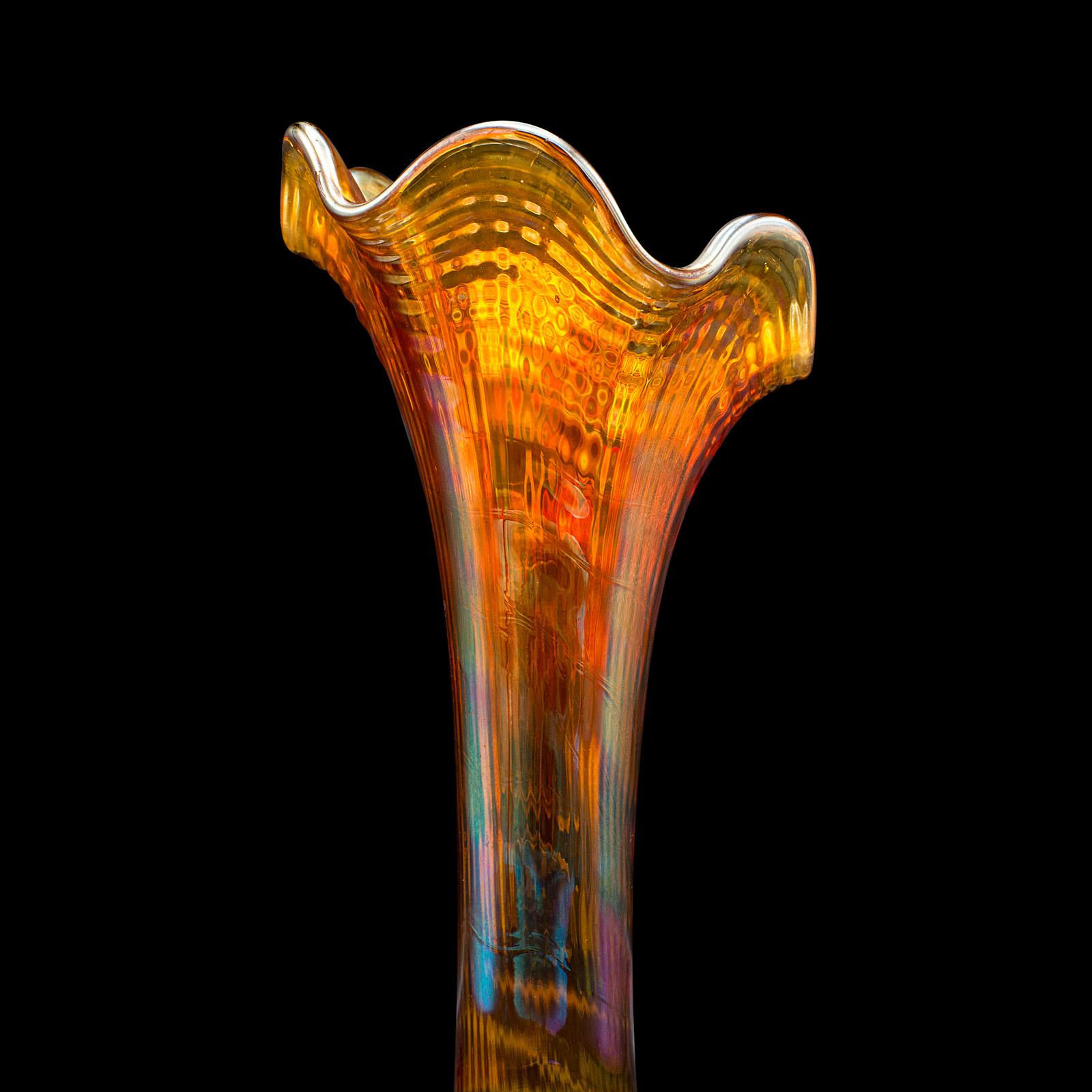 Vintage Posy Vase, English, Lustre Glass, Flower Sleeve, Art Deco, Circa 1930 For Sale 3