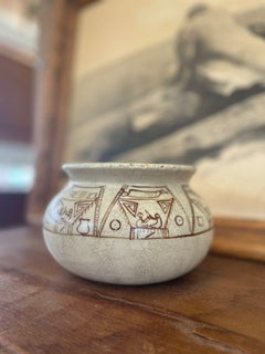 Poterie Vintage Abstract Brown Motif