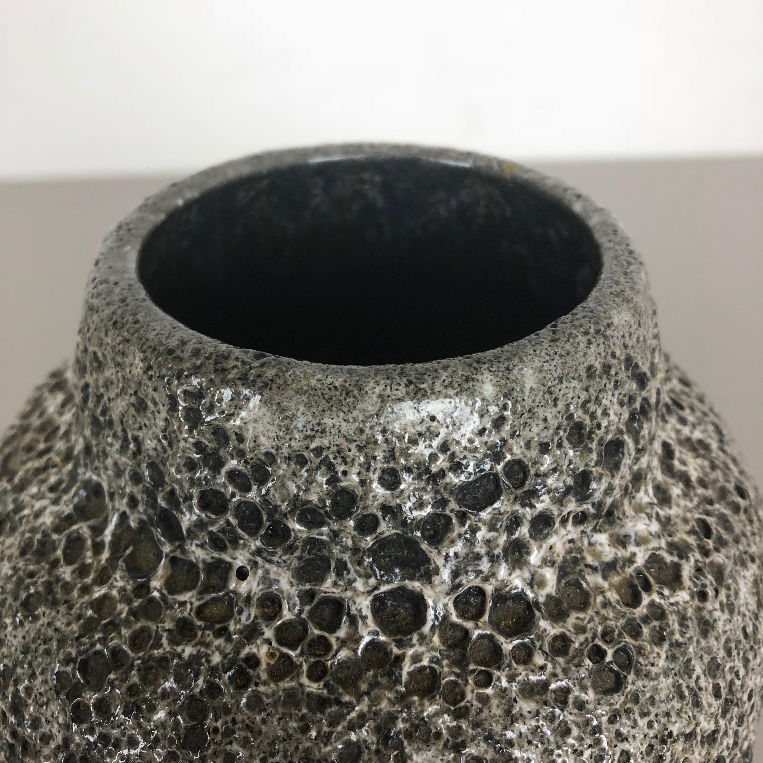 Vase à lave grasse en poterie vintage fabriqué par ES EMONS SÖHNE Ceramic, Allemagne, années 1960 en vente 5