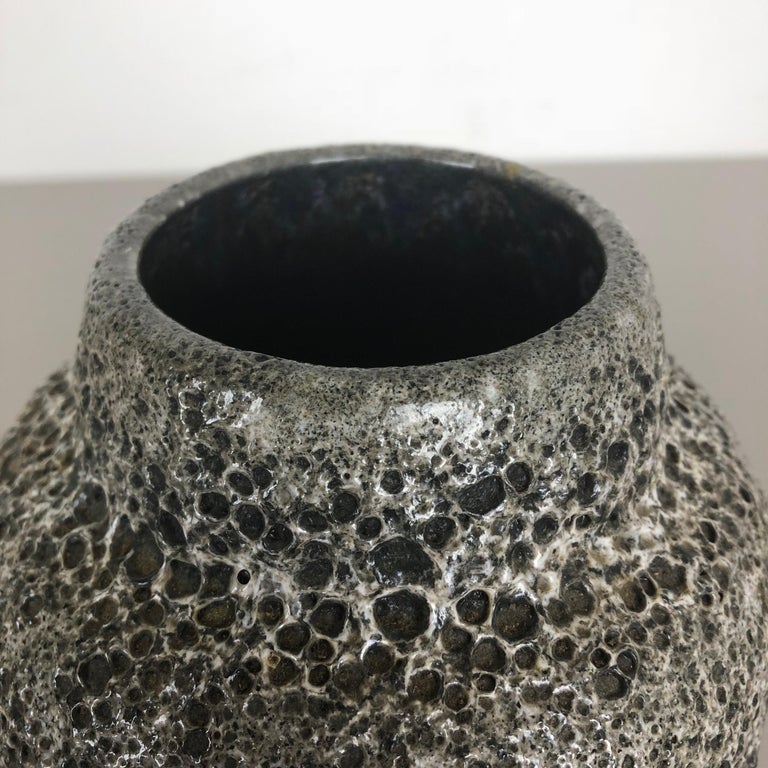 Vintage Pottery Fat Lava Vase Made by ES EMONS SÖHNE Ceramic, Germany, 1960s For Sale 7