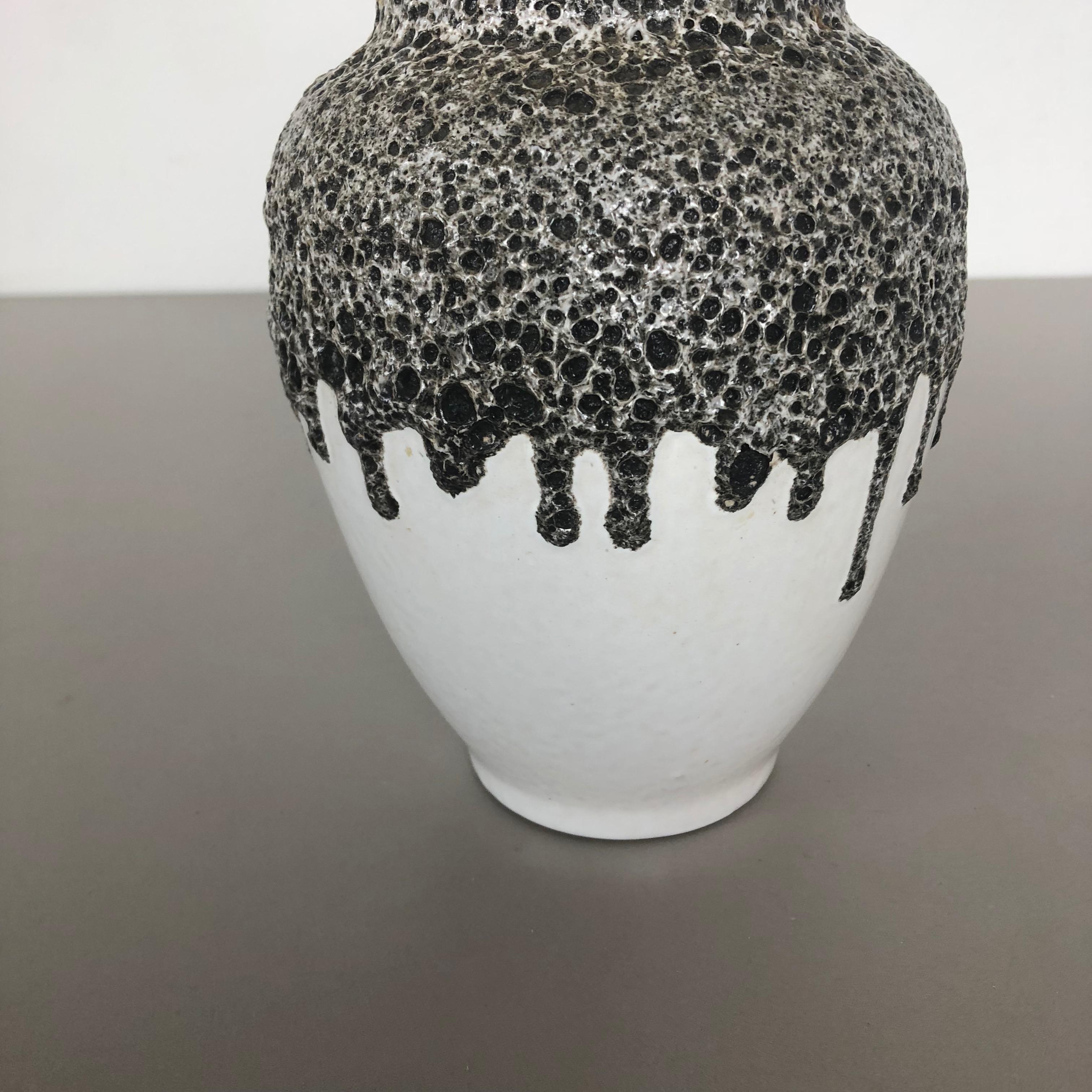 Vase à lave grasse en poterie vintage fabriqué par ES EMONS SÖHNE Ceramic, Allemagne, années 1960 en vente 2