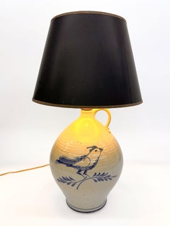 Vintage Pottery Jug Lamp