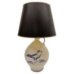 Vintage Pottery Jug Lamp