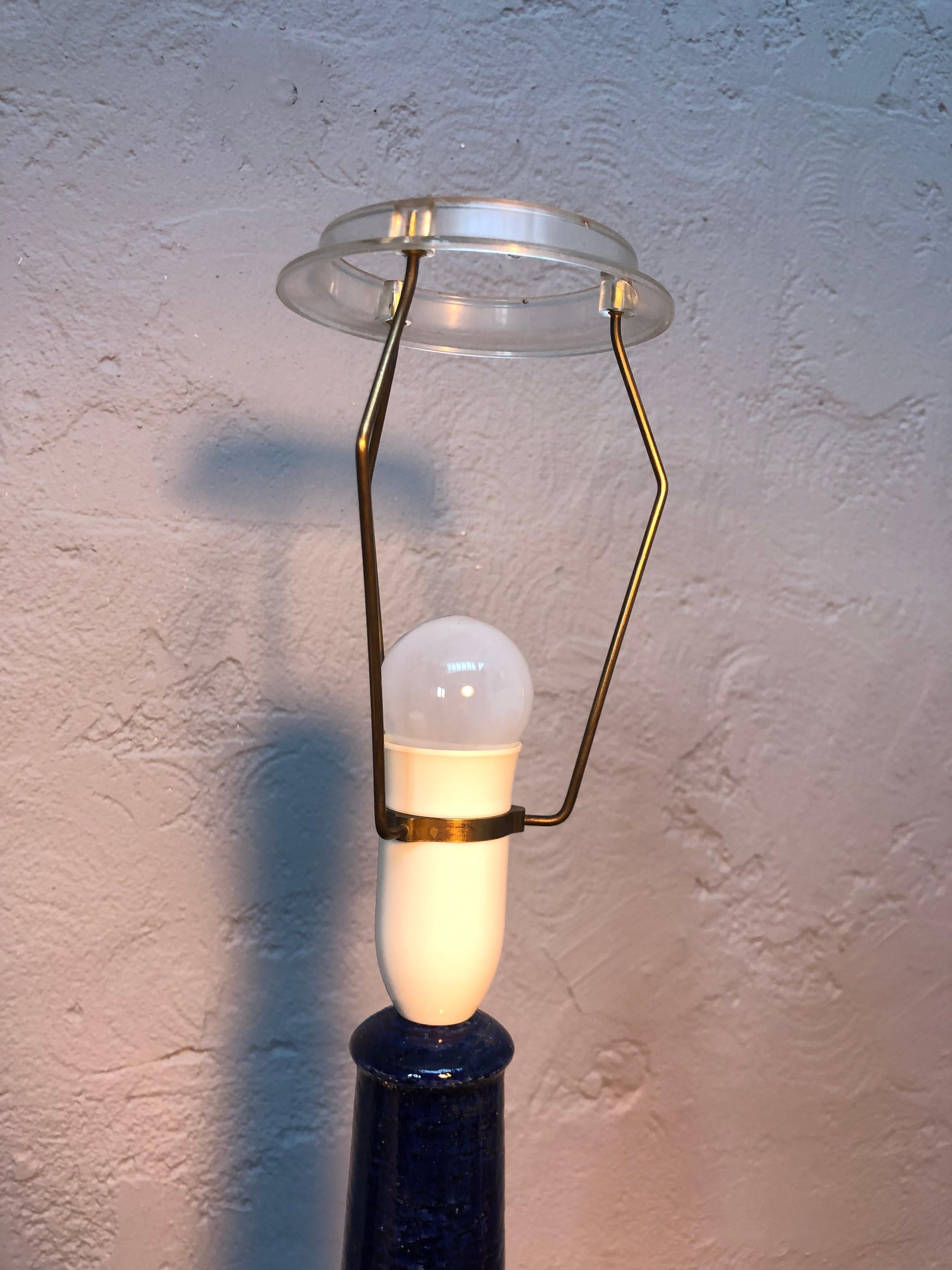 Vintage Pottery Table Lamp by Palshus for Le Klint of Denmark For Sale 1