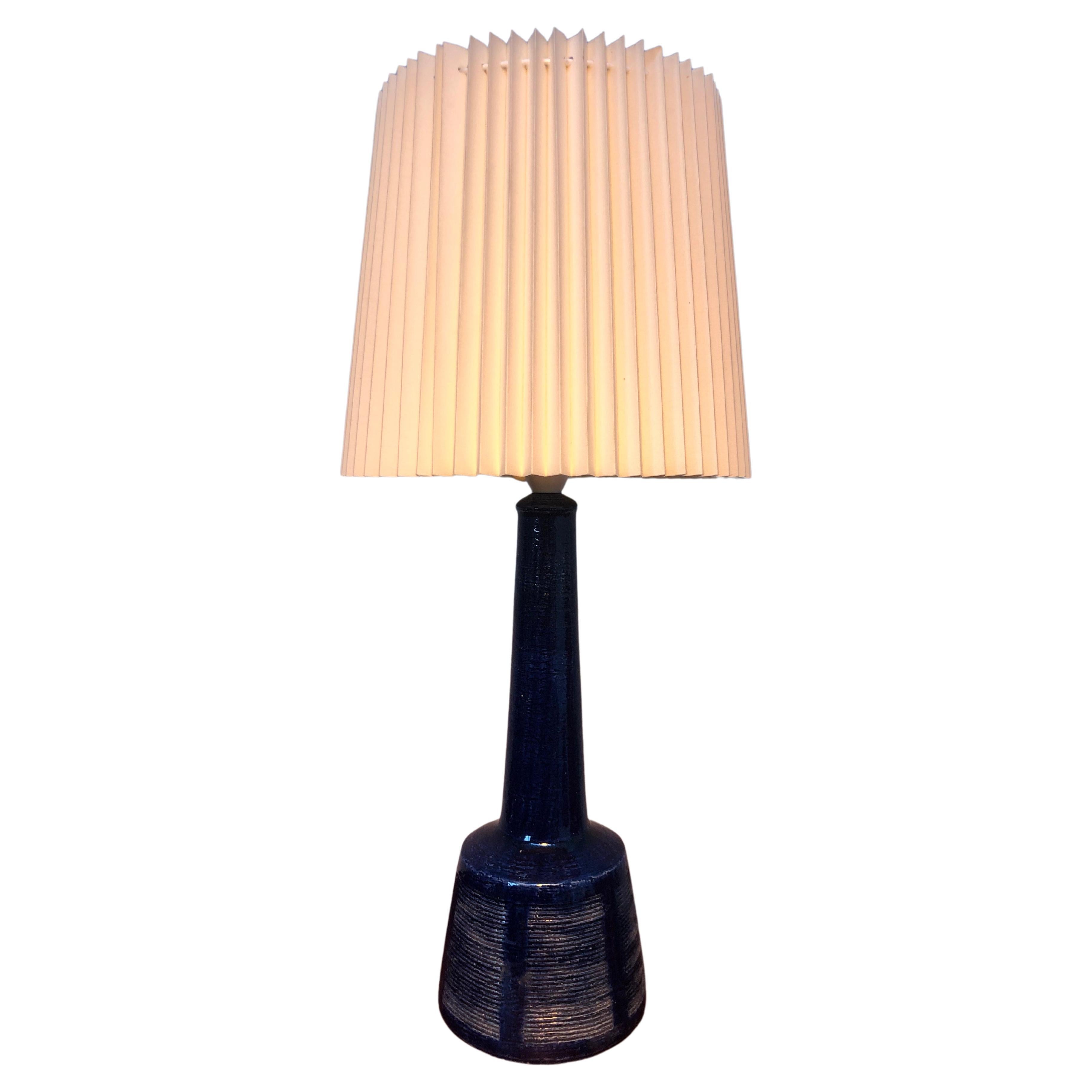 Vintage Pottery Table Lamp by Palshus for Le Klint of Denmark For Sale