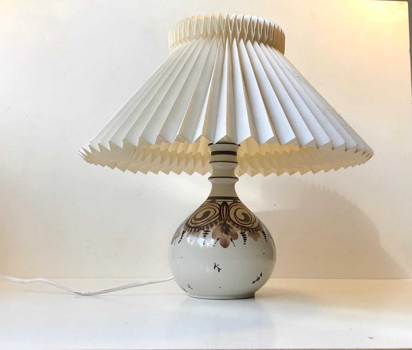 Hand-Painted Vintage Pottery Table Lamp by Rosenthal, Germany, 1970s For Sale