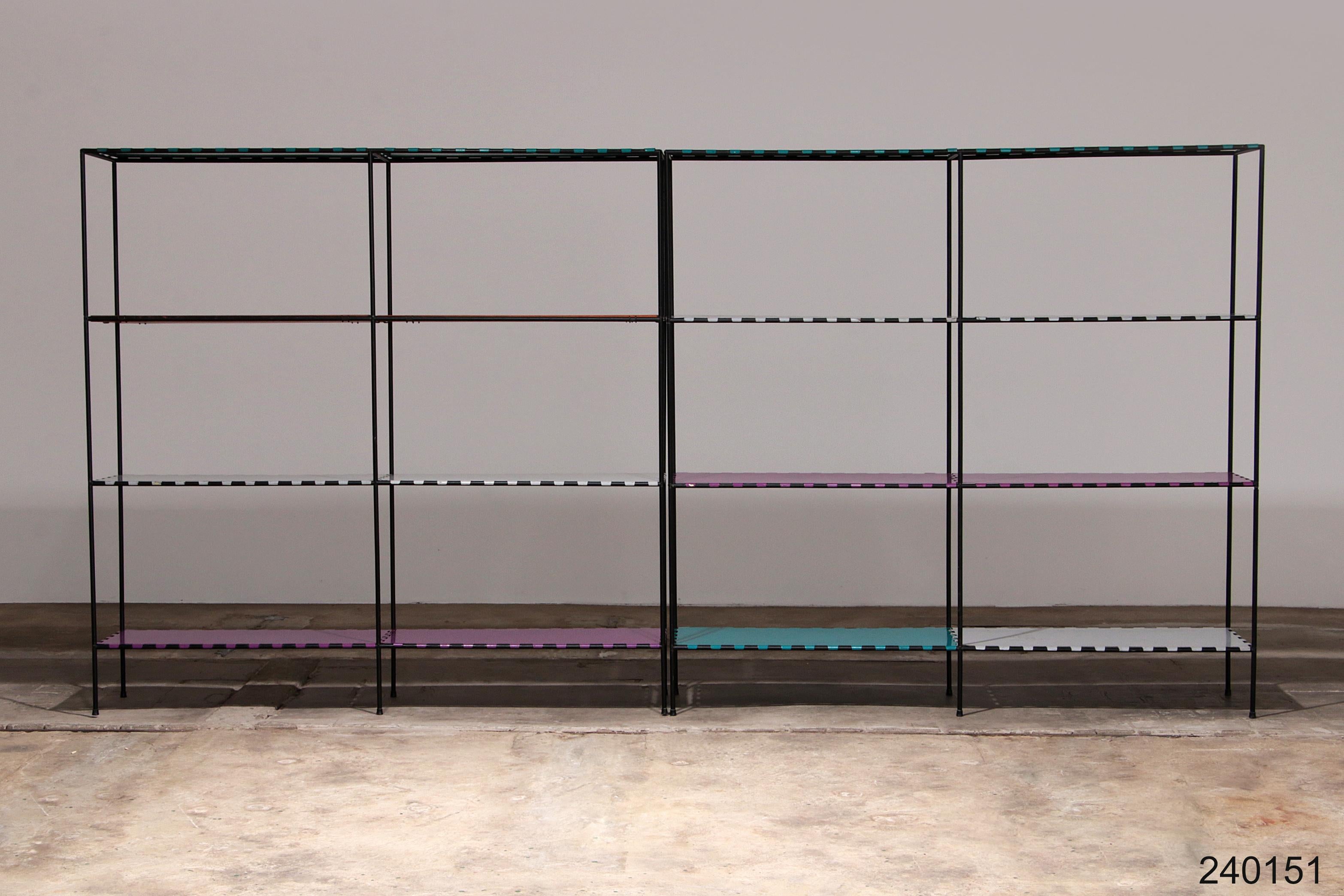 Vintage Poul Cadovius Abstracta Wall unit set of two, 1960 12