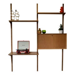 Vintage Poul Cadovius Oak Wall-Unit System