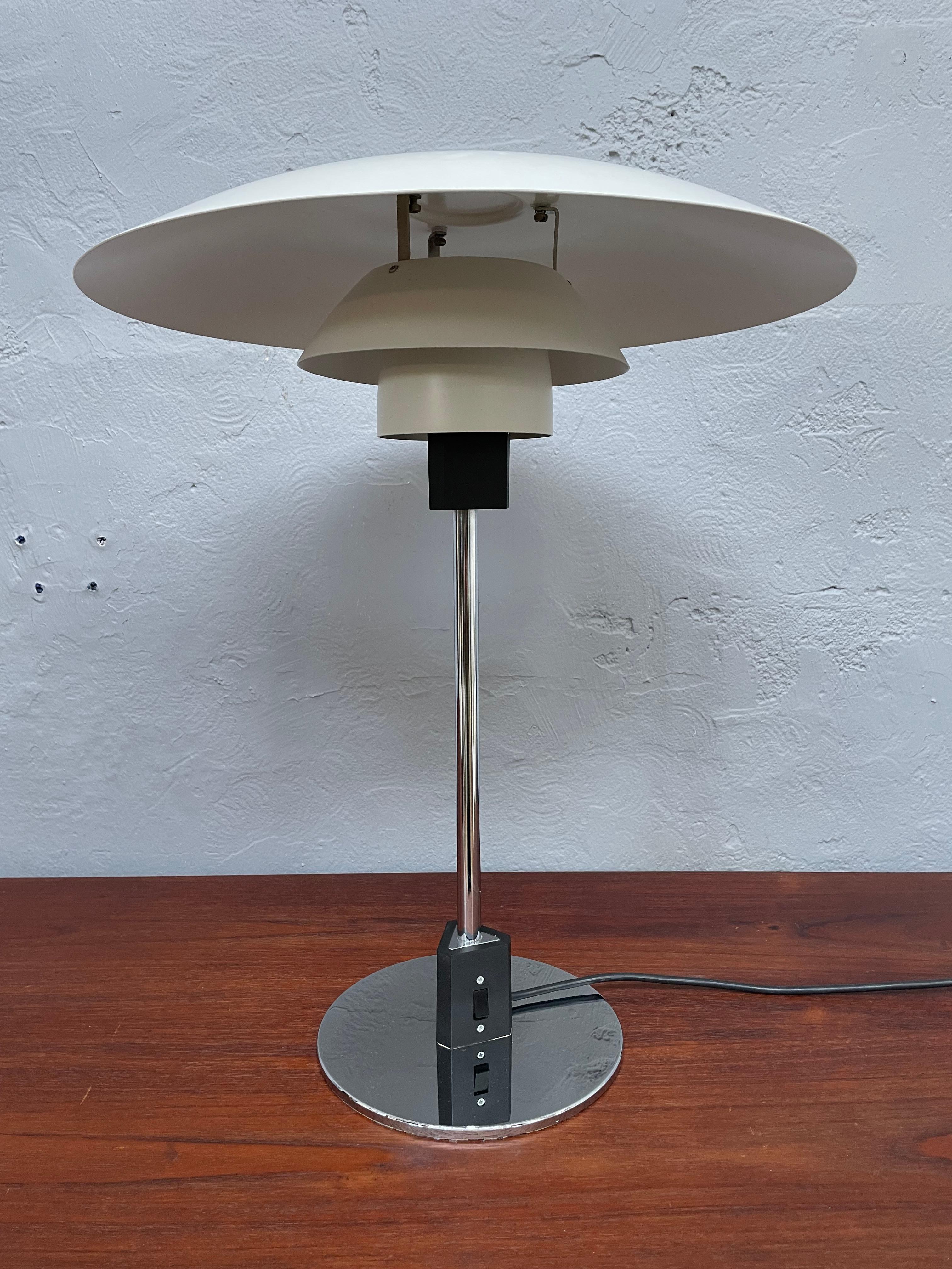 Danish Vintage Poul Henningsen 4/3 Table Lamp from the 1960s For Sale