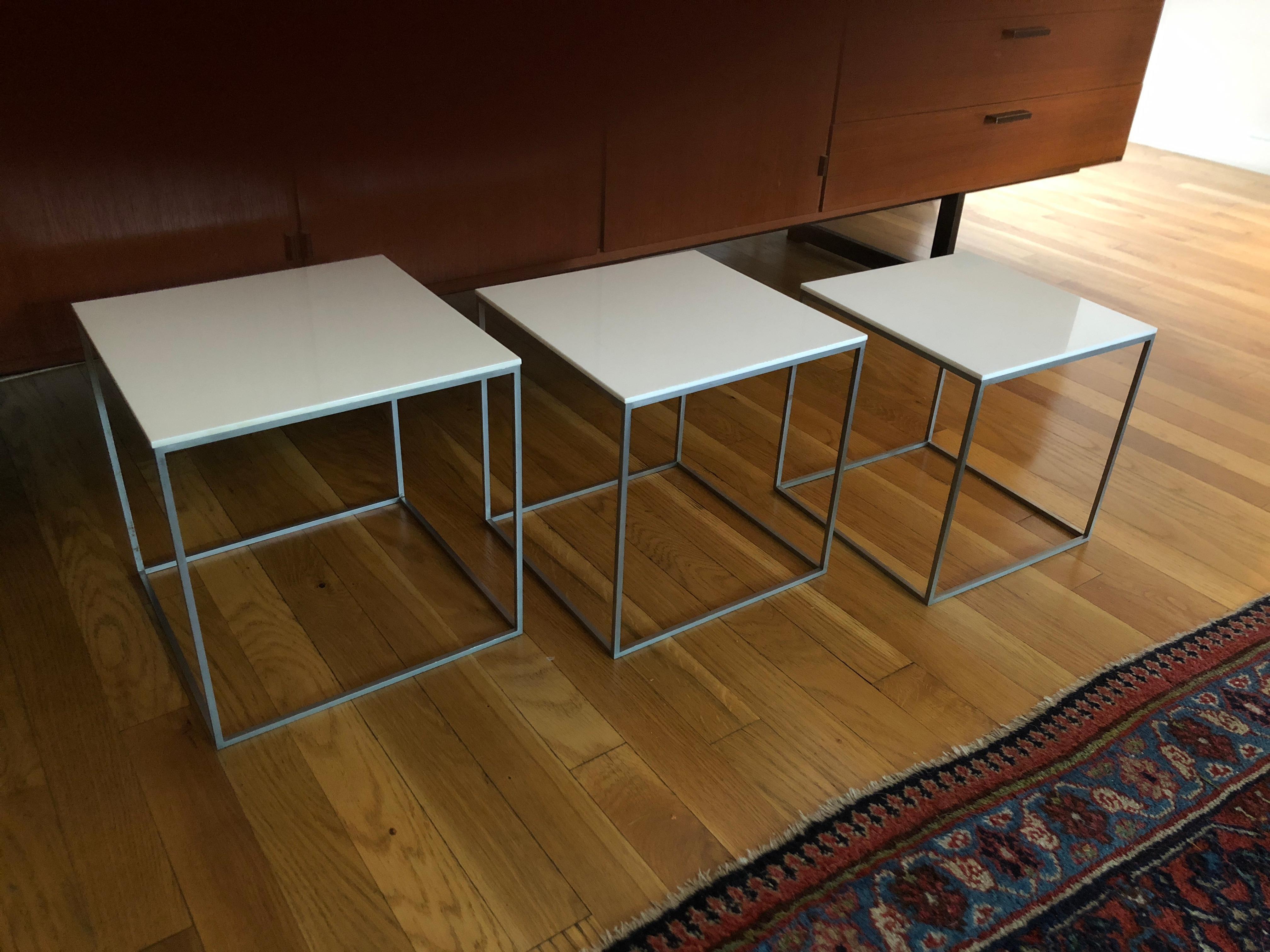 Mid-Century Modern Vintage Poul Kjaerholm Nesting Tables For Sale