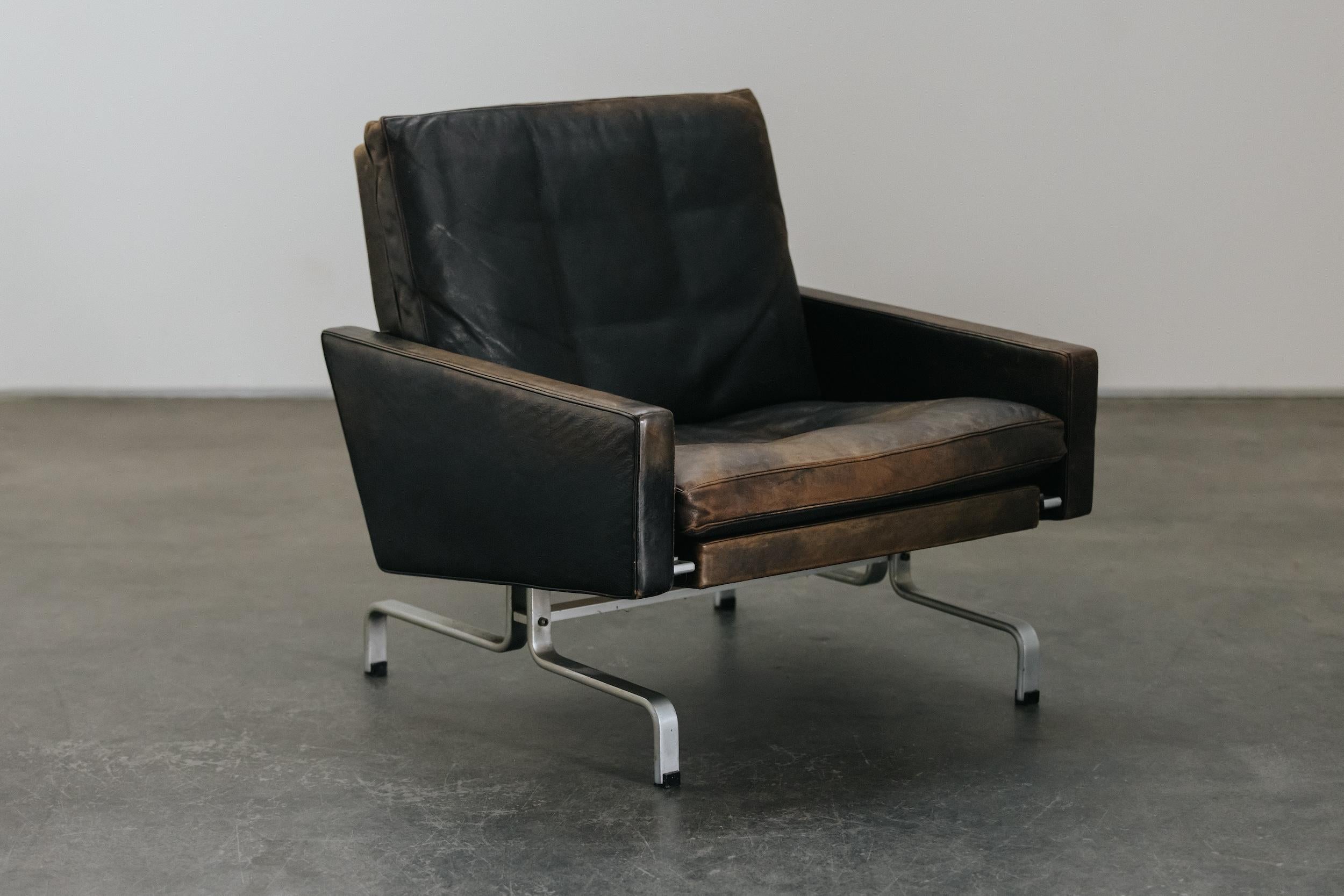 European Vintage Poul Kjaerholm PK 31 Lounge Chair From Denmark, Circa 1970 For Sale