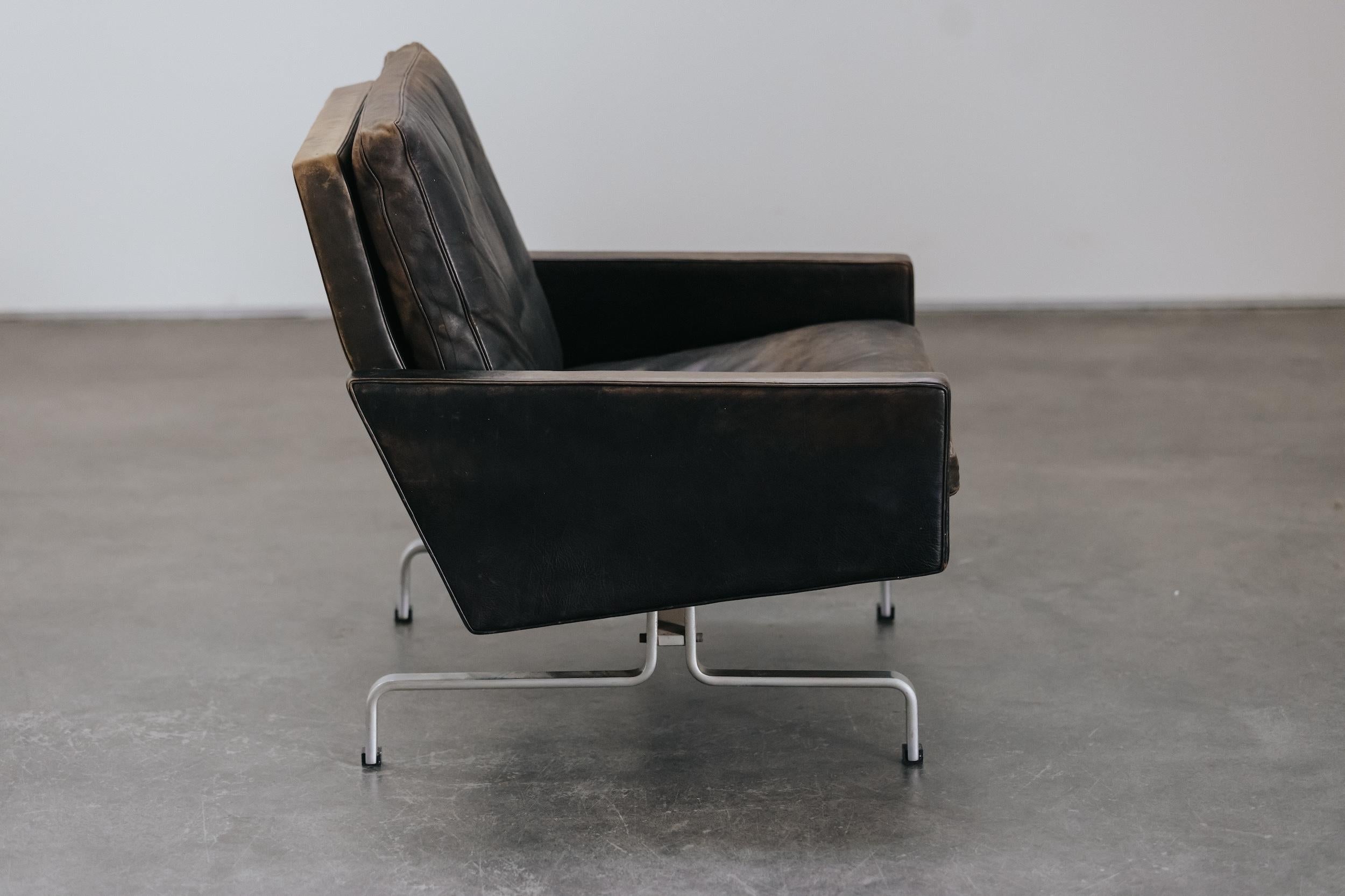 Late 20th Century Vintage Poul Kjaerholm PK 31 Lounge Chair From Denmark, Circa 1970 For Sale