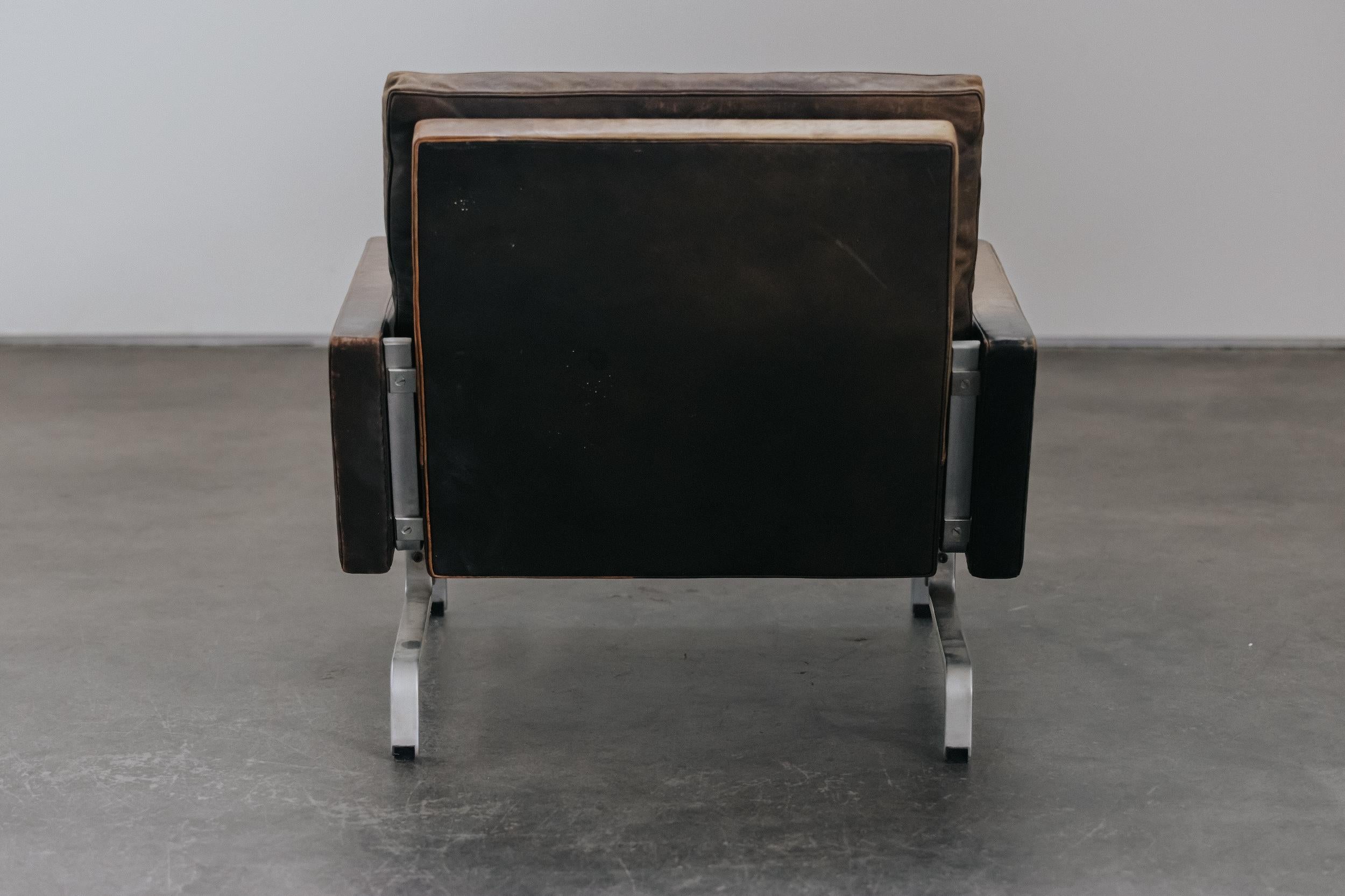 Vintage Poul Kjaerholm PK 31 Lounge Chair From Denmark, Circa 1970 For Sale 1