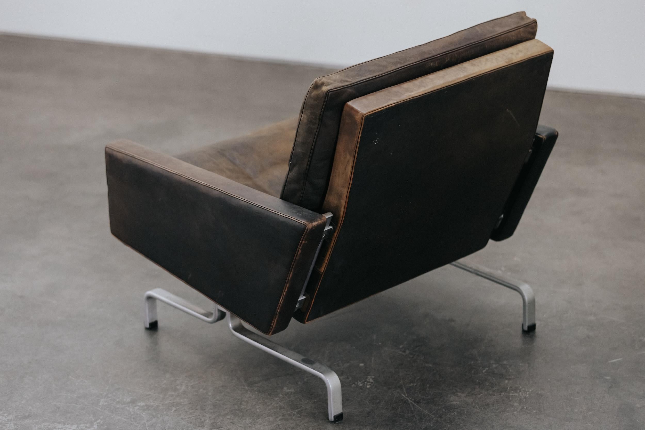 Vintage Poul Kjaerholm PK 31 Lounge Chair From Denmark, Circa 1970 For Sale 3