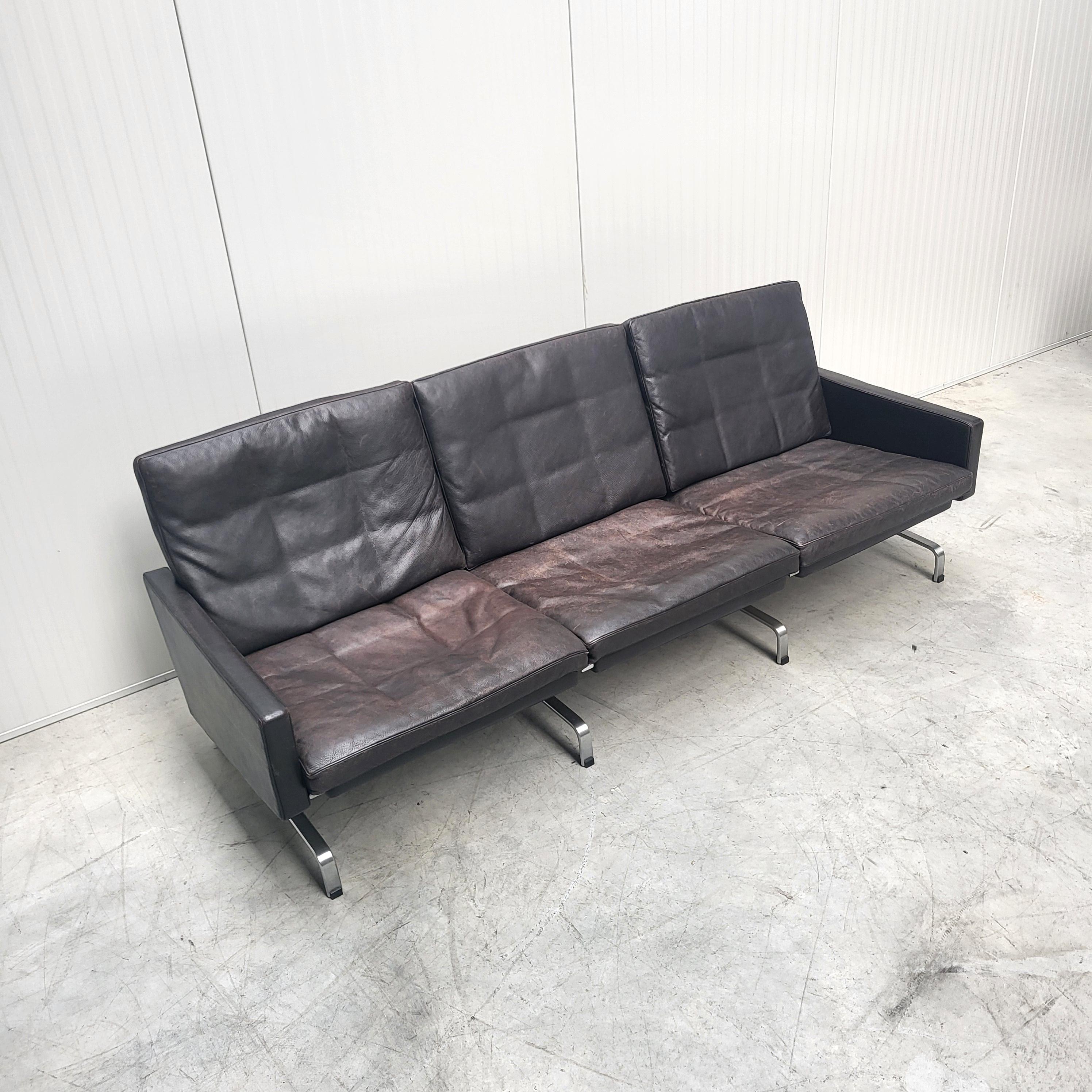 Vintage Poul Kjaerholm PK31 Sofa by Fritz Hansen Denmark 1980s In Good Condition For Sale In Aachen, NW