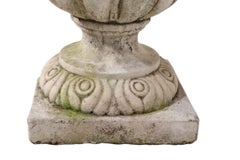 Vintage Poured Stone Urn Form Planter