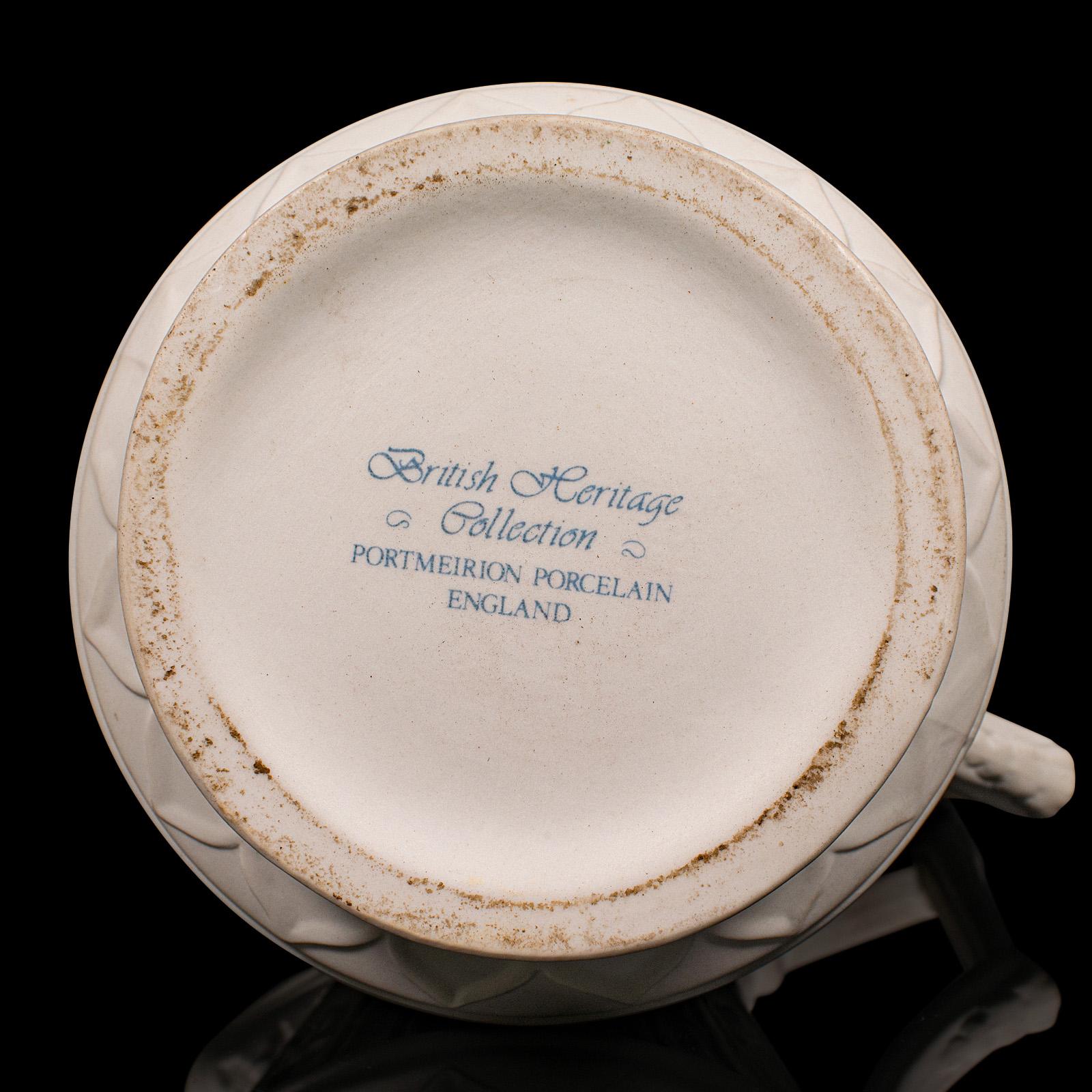 Vintage Pouring Jug, English, Parian Ware Ceramic, Serving Creamer, Decorative For Sale 5