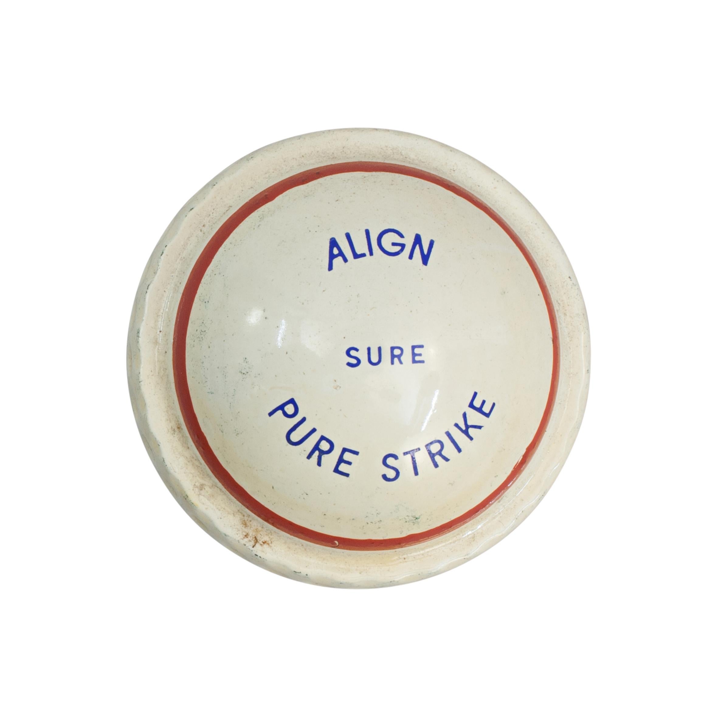 Rubber Vintage Practice Golf Ball, Align Pure Strike For Sale