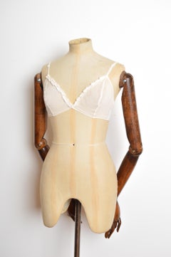 Vintage Prada 1996 - 1997 White ivory Silk Ruffle Bralet - Cami Bra Top