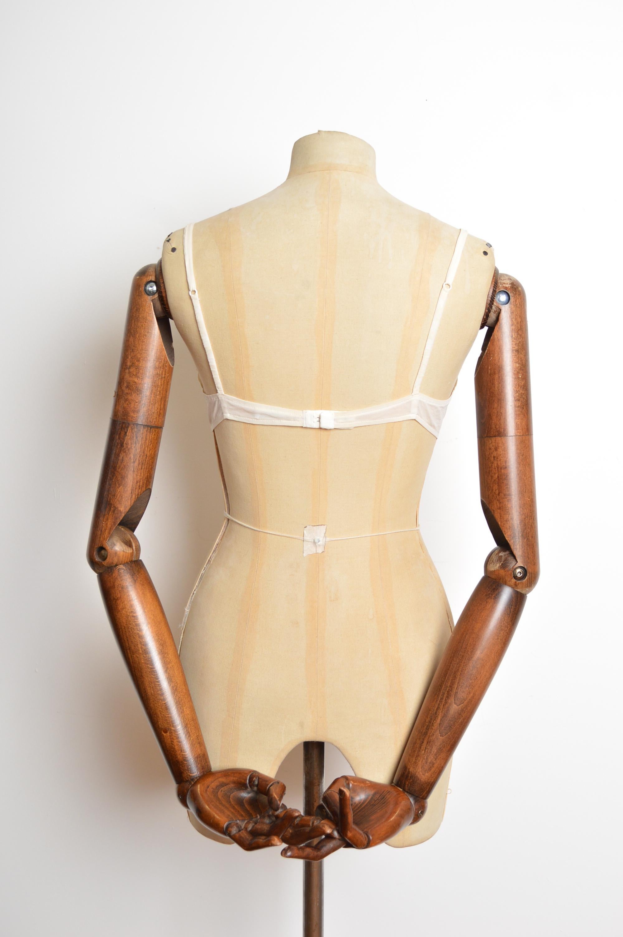 Vintage Prada 1996 - 1997 Blanc ivoire Silk Ruffle Bralet - Cami Bra Top en vente 3